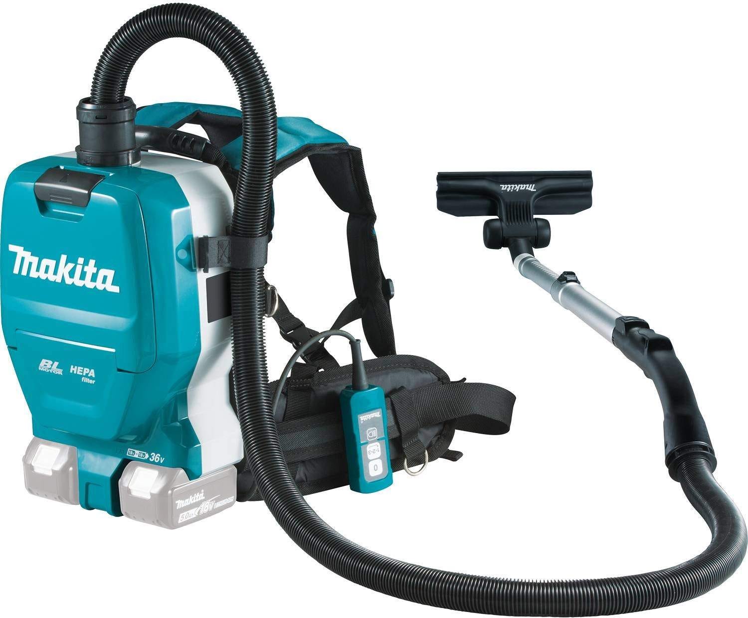 Makita XCV09Z 36V (18V X2) LXT Brushless 1/2 Gallon HEPA Filter Backpack Dry Vacuum, Tool Only