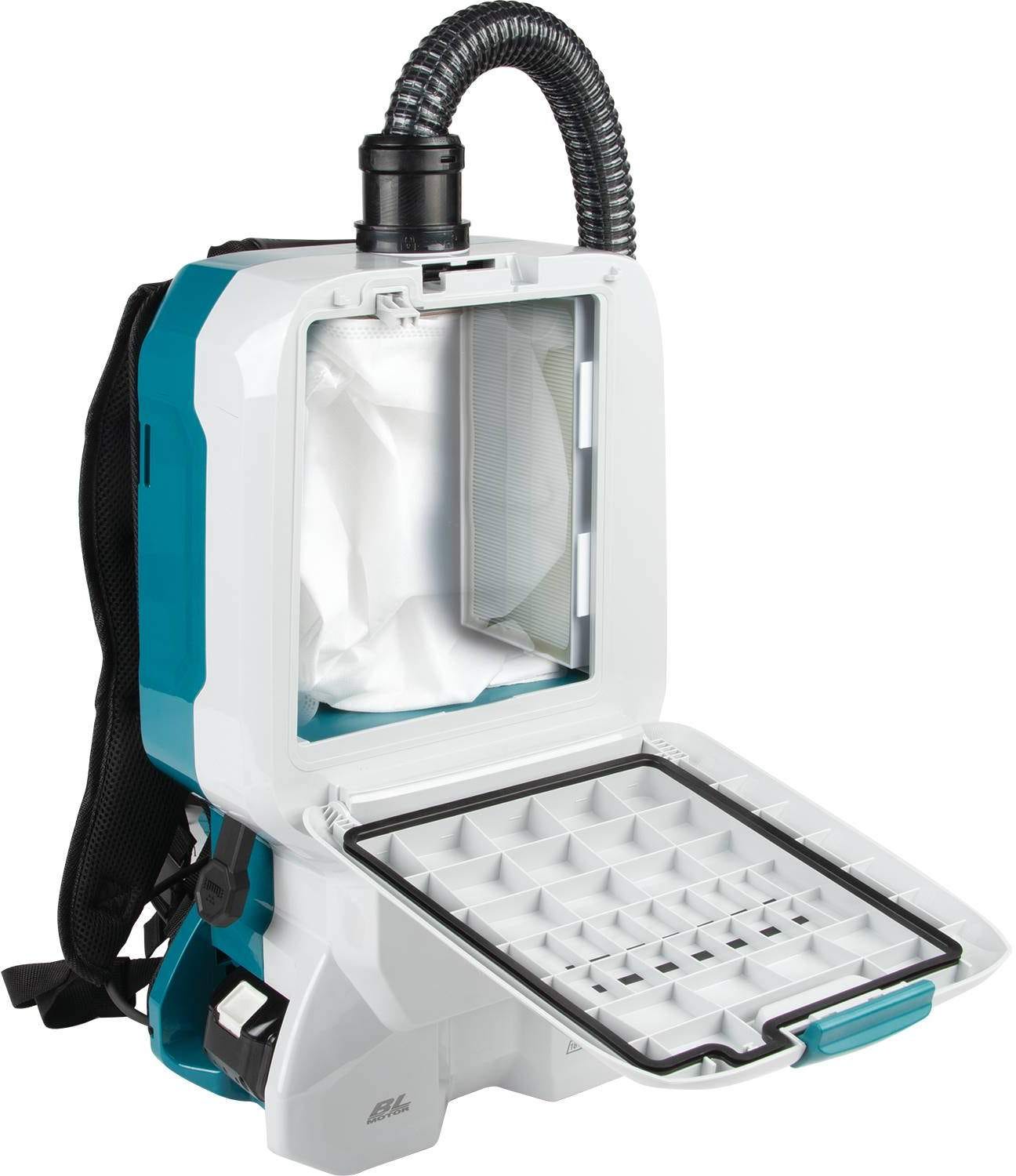 Makita XCV17PG 36V (18V X2) LXT Lithium-Ion Brushless Cordless 6 Quart HEPA Filter Backpack Dry Vacuum (6.0Ah)