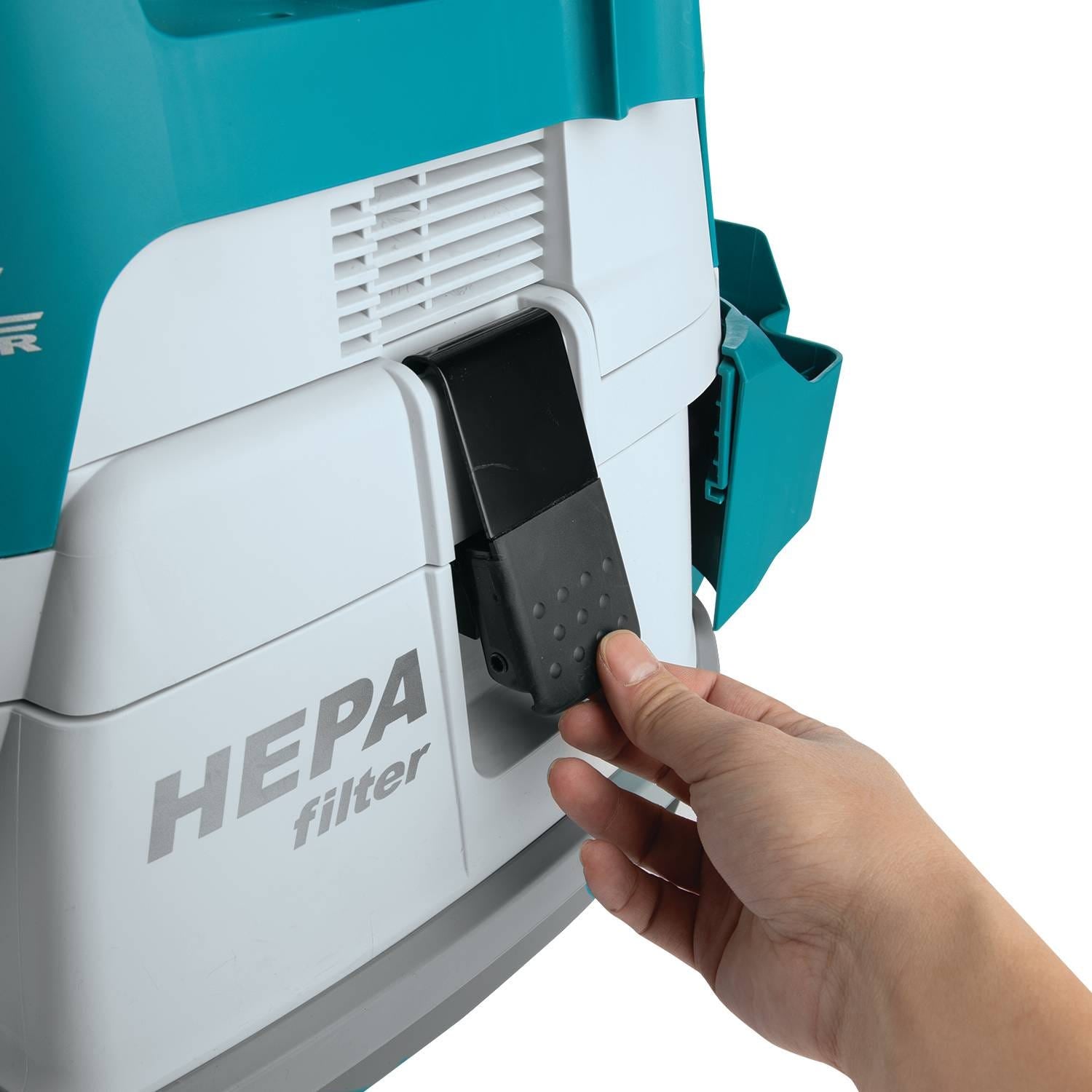 Makita XCV21PTX 36V (18V X2) LXT Brushless 2.1 Gallon HEPA Filter Dry Dust Extractor Kit (5.0Ah)