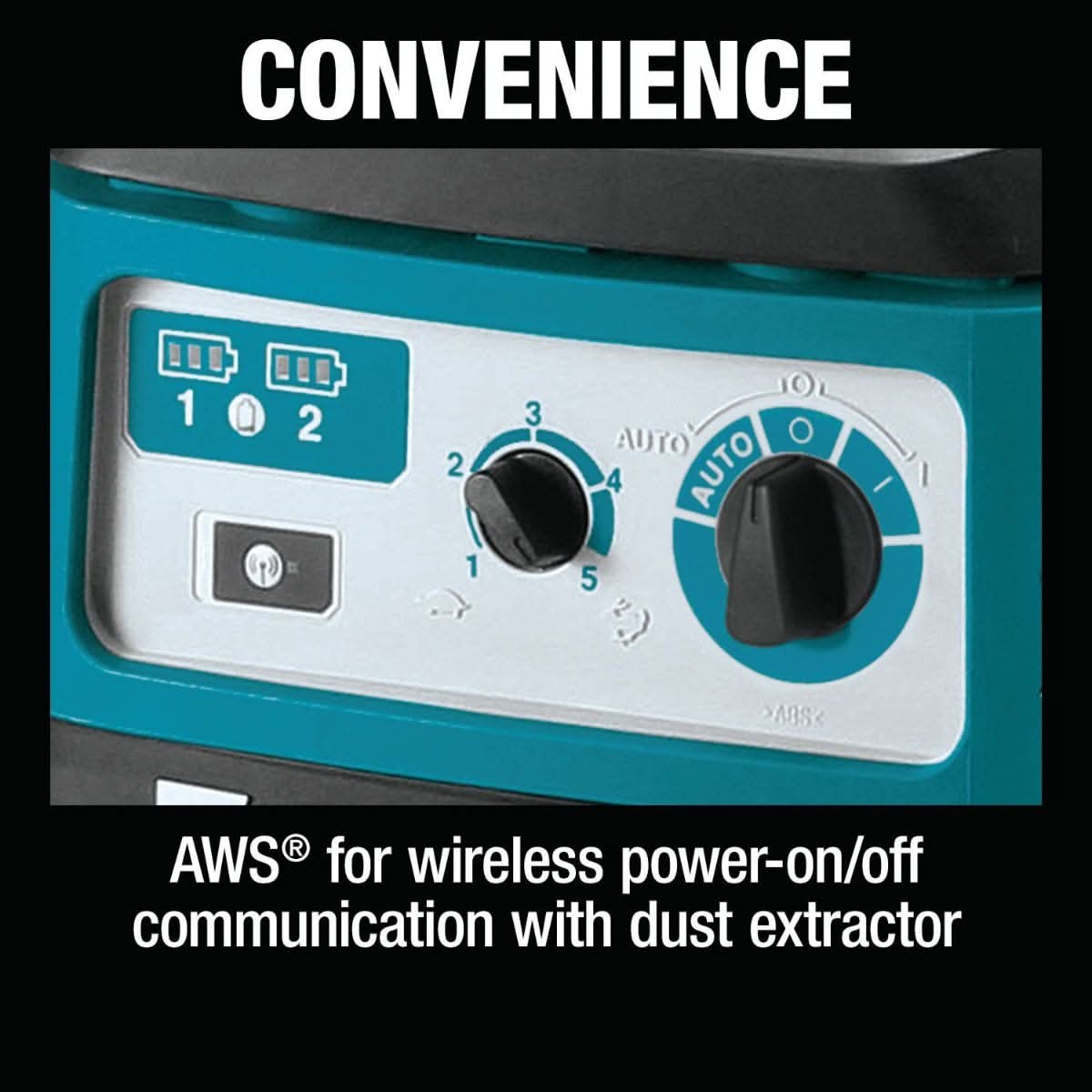 Makita XCV22PTU 36V (18V X2) LXT Brushless 2.1 Gallon HEPA Filter Dry Dust Extractor/Vacuum Kit, AWS (5.0Ah)