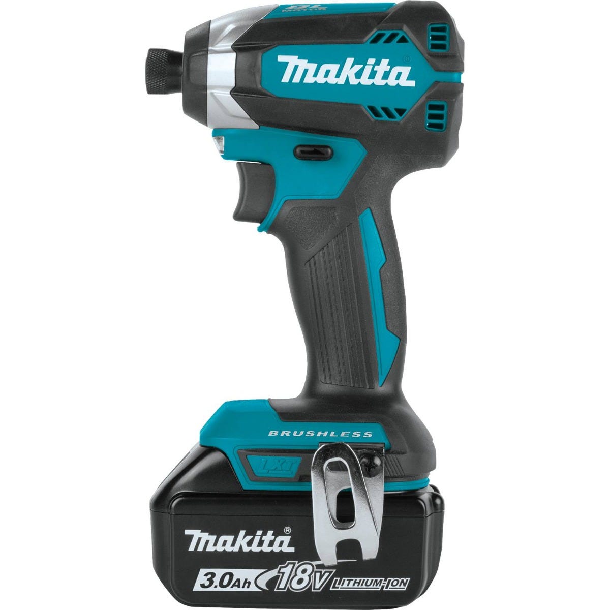 Makita XDT131X2 18V LXT LithiumIon Brushless Cordless Impact Driver Kit with L.E.D Flashlight and 2 Batteries (3.0Ah)