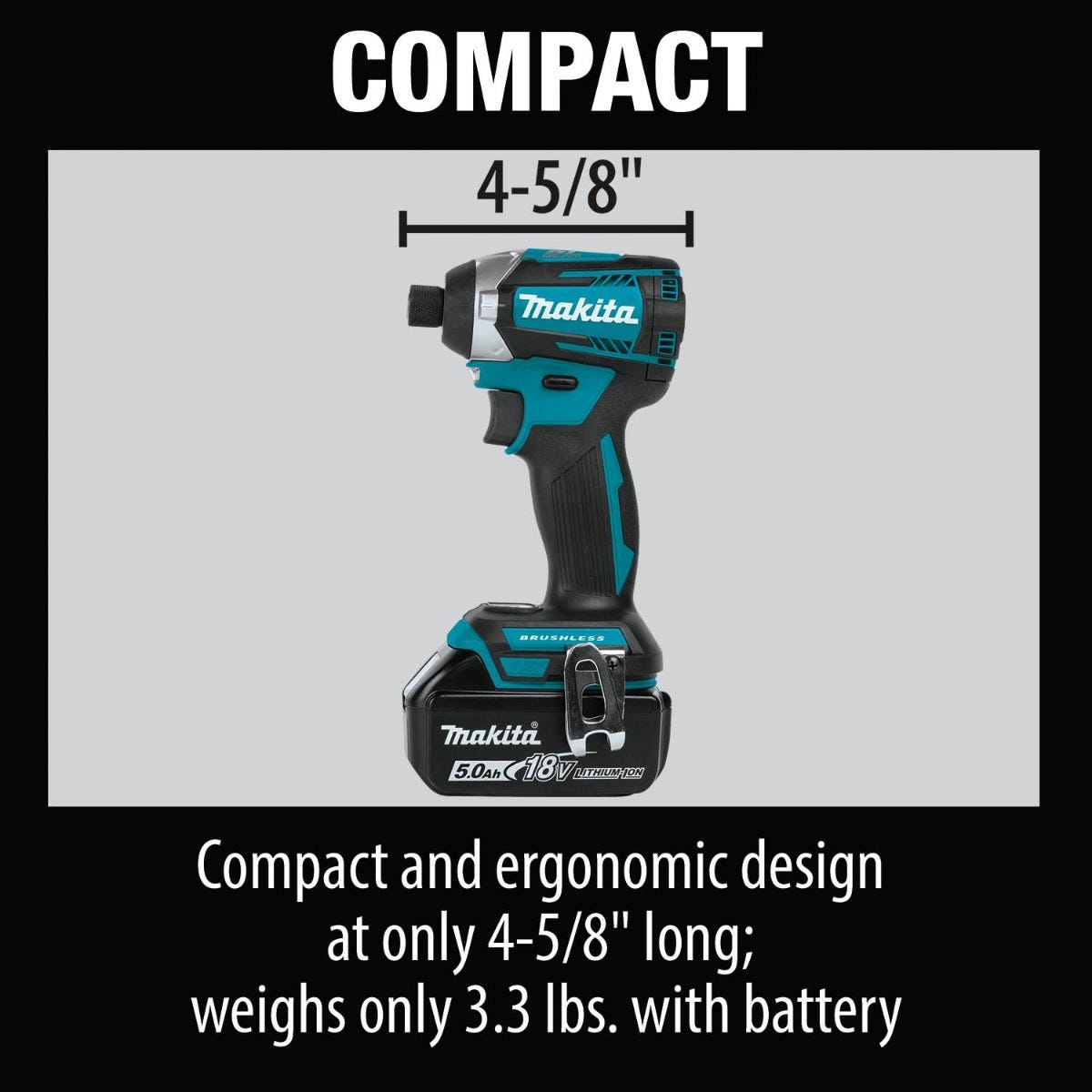 Makita XT616PT 18V LXT Lithium-Ion Brushless Cordless 6-Pc. Combo Kit (5.0Ah)