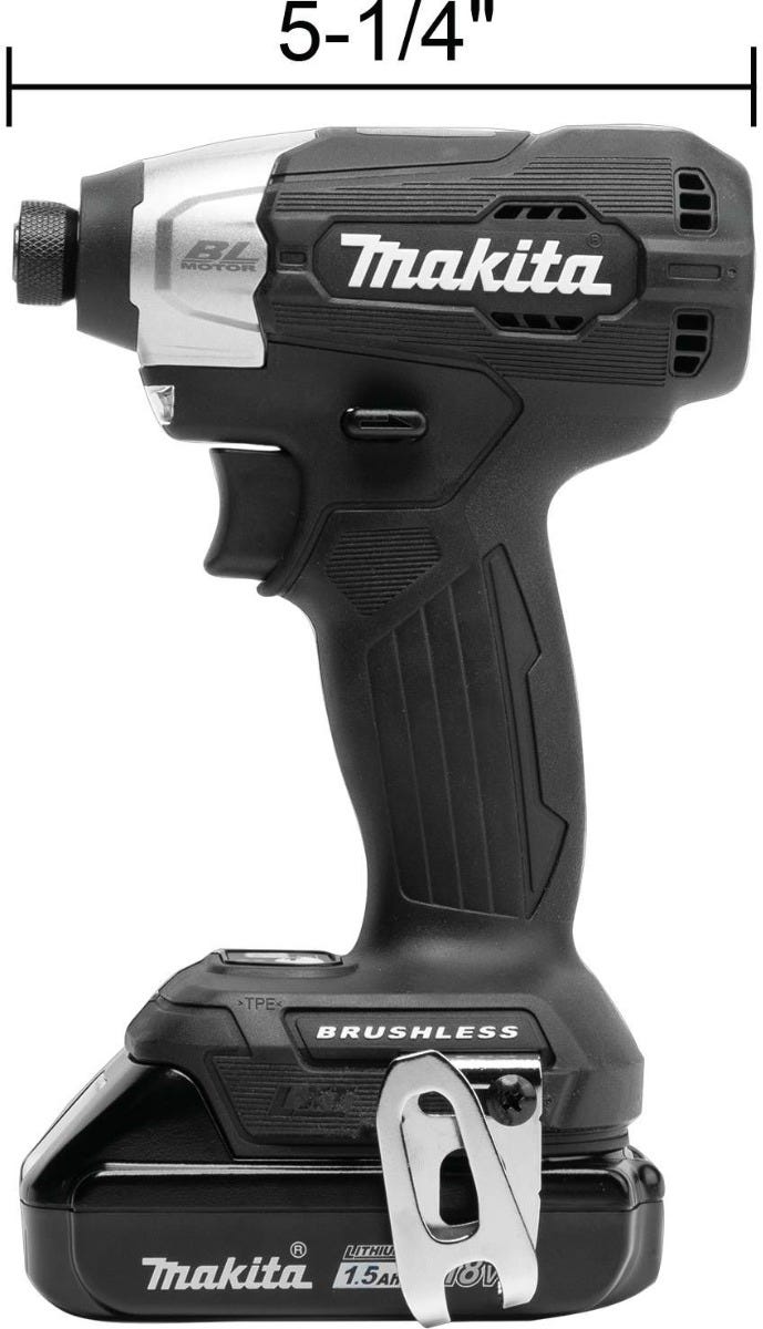 Makita XDT18SY1B 18V LXT Lithium-Ion Sub-Compact Brushless Cordless Impact Driver Kit (1.5Ah)