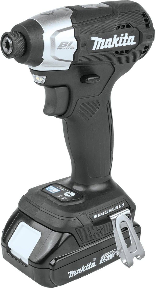 Makita XDT18SY1B 18V LXT Lithium-Ion Sub-Compact Brushless Cordless Impact Driver Kit (1.5Ah)