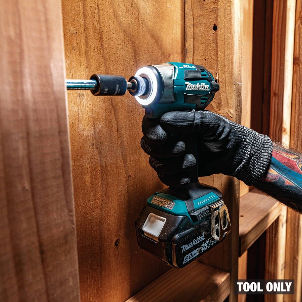Makita XDT20Z 18V LXT Lithium-Ion Brushless Cordless Quick-Shift Mode 4-Speed Impact Driver, Tool Only