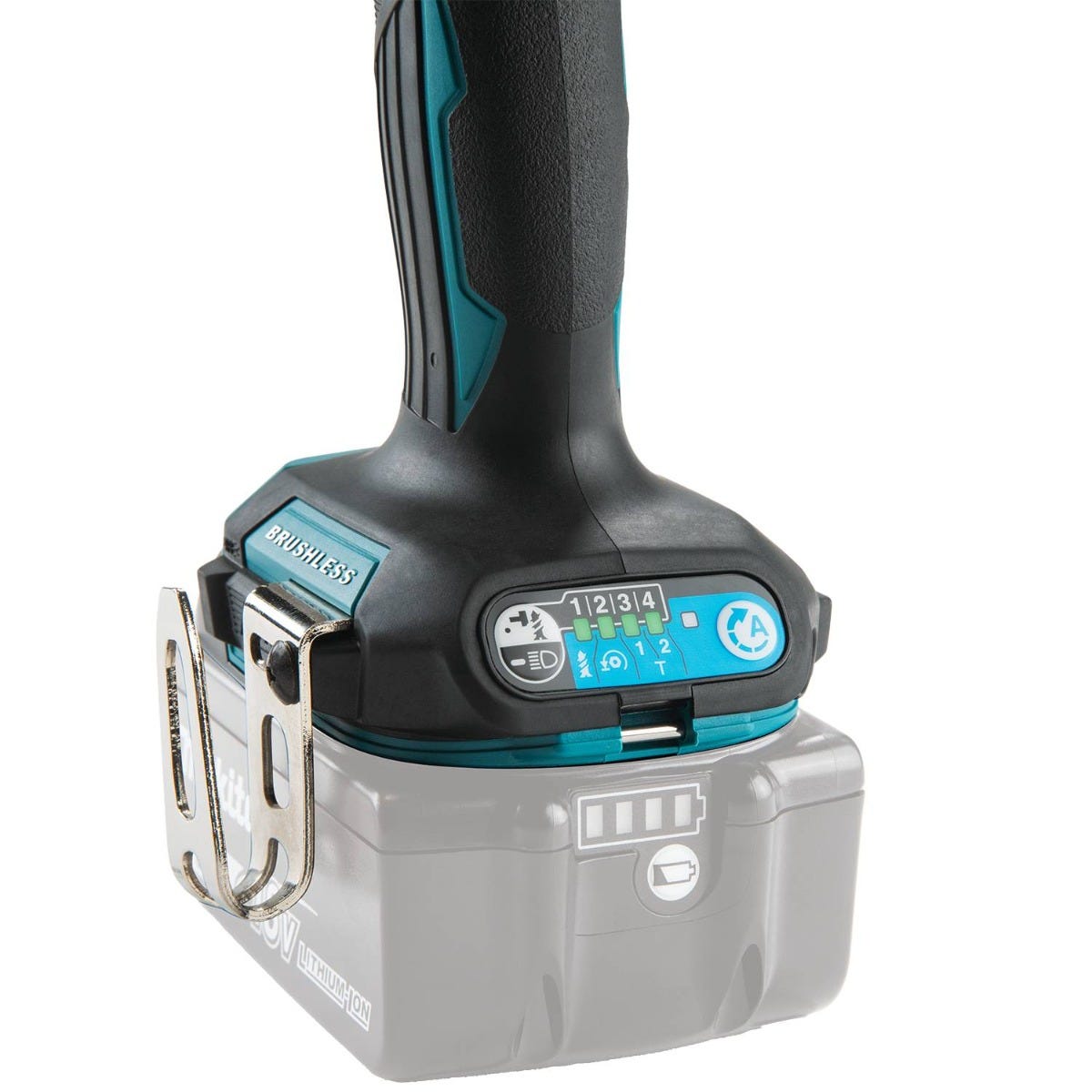 Makita XDT20Z 18V LXT Lithium-Ion Brushless Cordless Quick-Shift Mode 4-Speed Impact Driver, Tool Only
