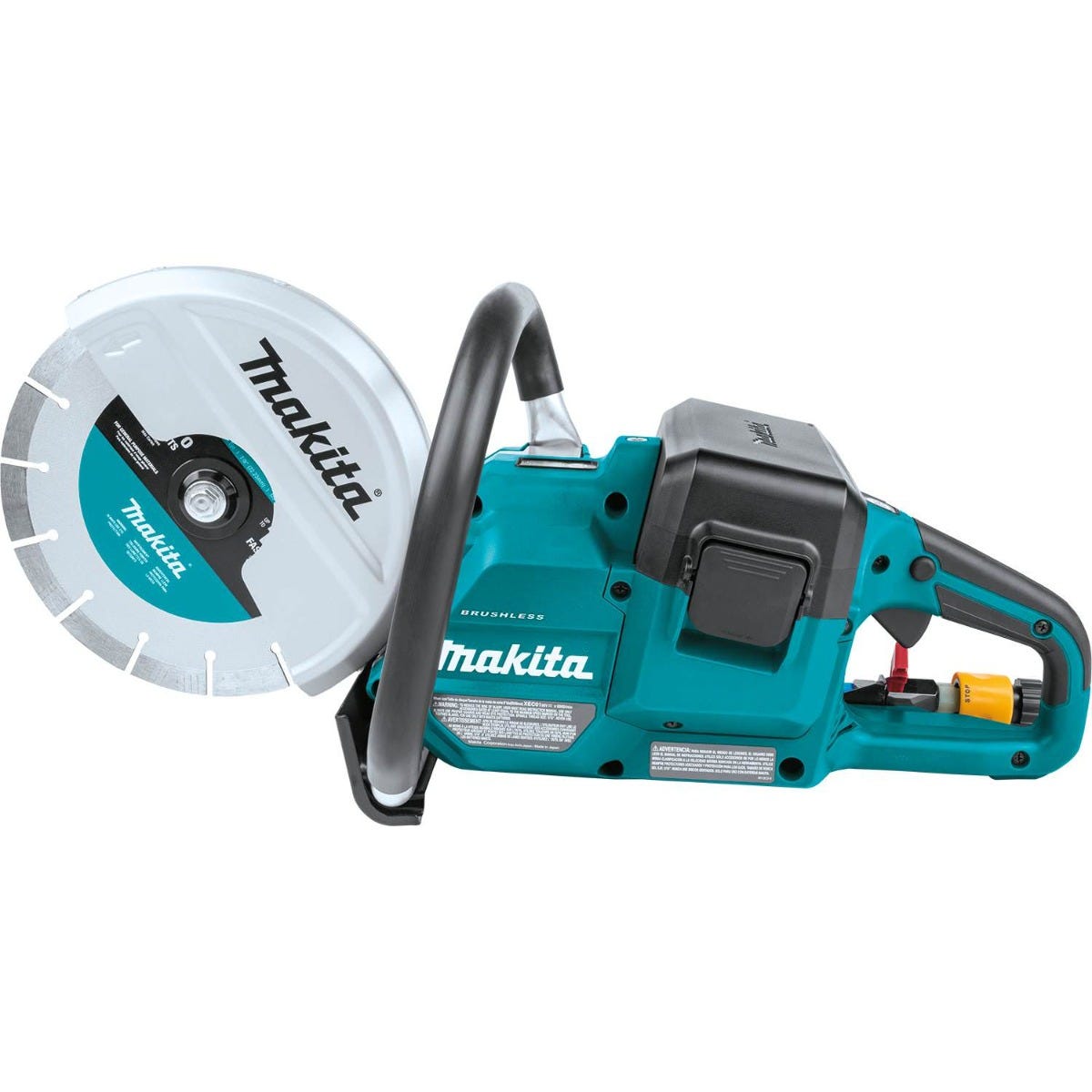 Makita XEC01PT1 36V (18V X2) LXT Brushless 9" Power Cutter Kit, with AFT, Electric Brake, 4 Batteries (5.0 Ah)
