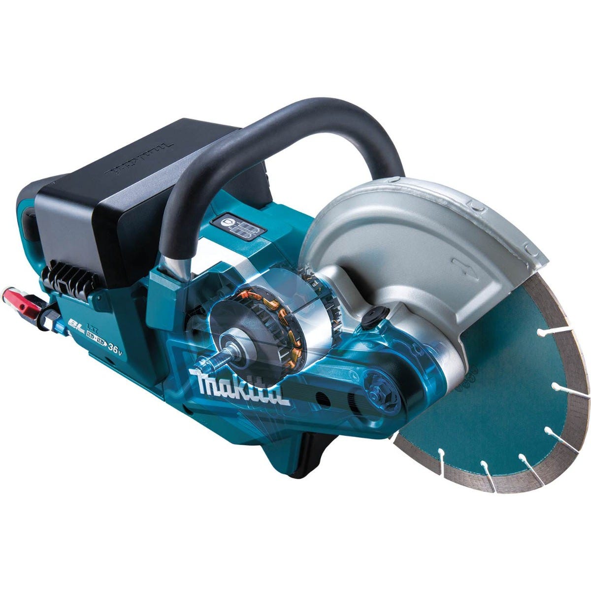 Makita XEC01Z 36V (18V X2) LXT Brushless 9" Power Cutter, with AFT, Electric Brake, Tool Only