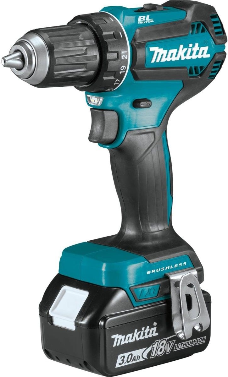 Makita XFD131 18V LXT Lithium-Ion Brushless Cordless 1/2" Driver-Drill Kit (3.0Ah)