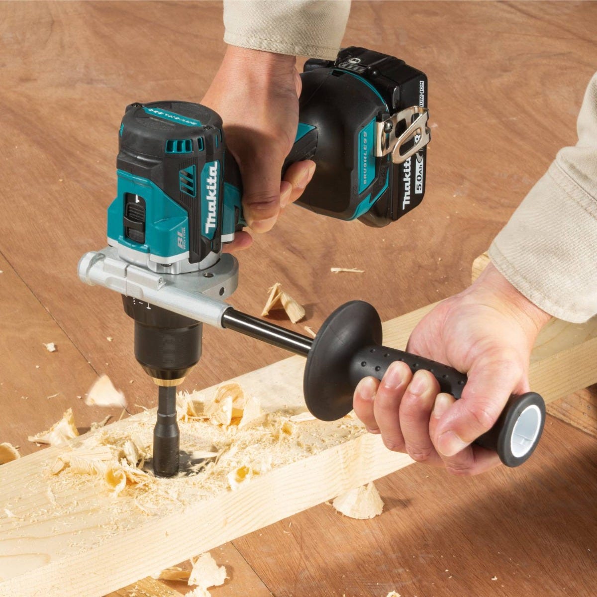 Makita XFD14T 18V LXT Lithium-Ion Brushless Cordless 1/2" Driver-Drill Kit (5.0Ah)