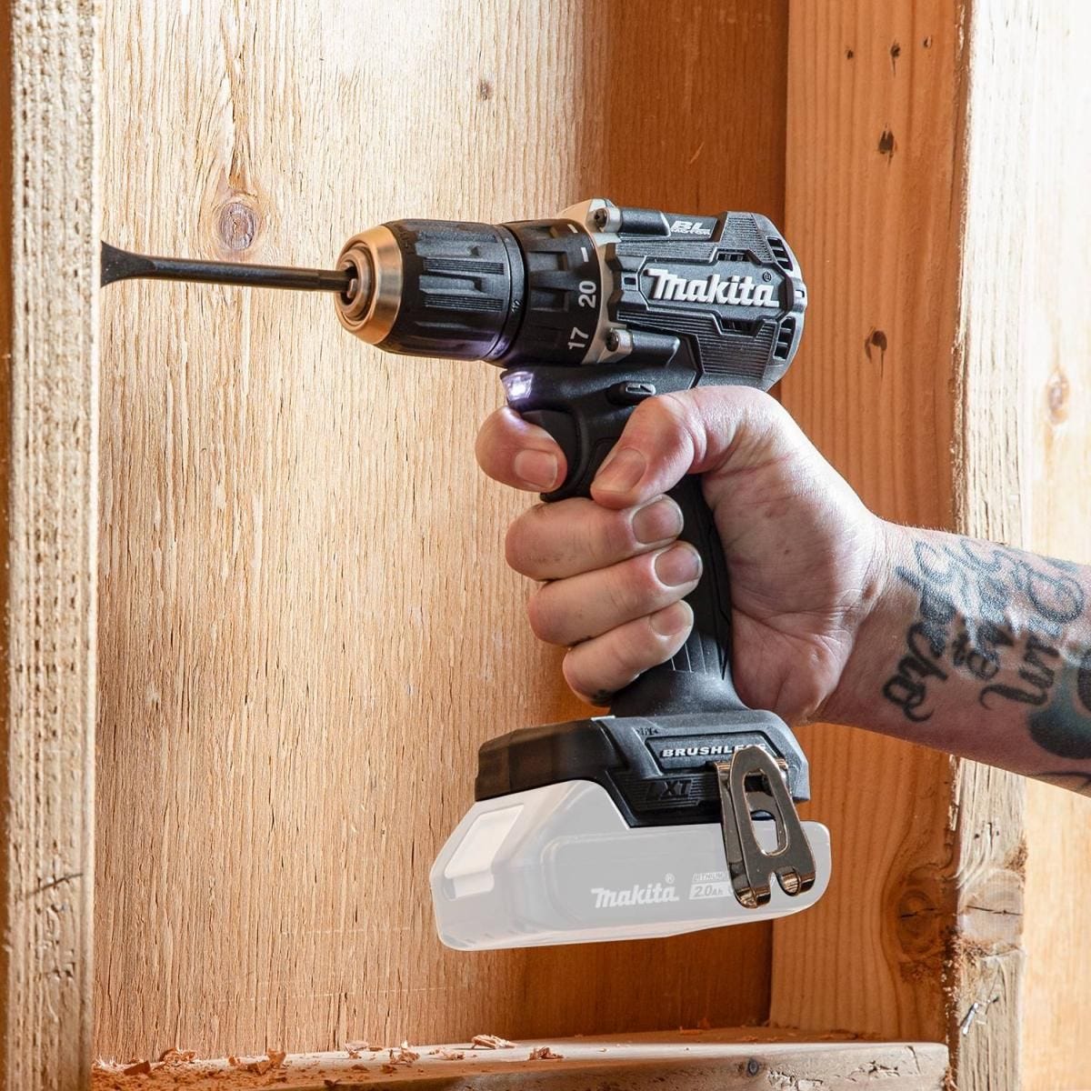 Makita XFD15ZB 18V LXT Lithium-Ion Sub-Compact Brushless Cordless 1/2" Driver-Drill, Tool Only