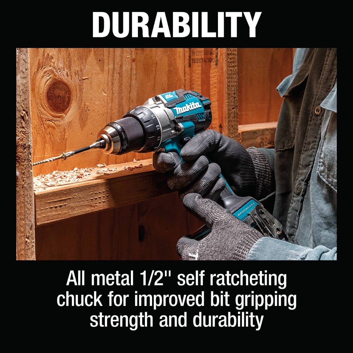 Makita XFD16T 18V LXT Lithium-Ion Brushless Cordless 1/2" Driver-Drill Kit (5.0Ah)