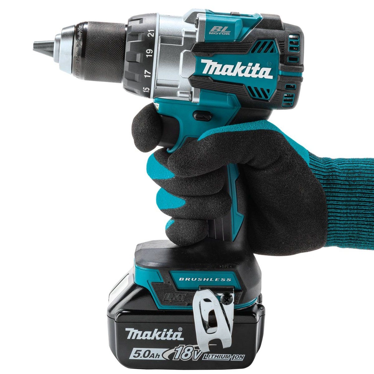 Makita XFD16T 18V LXT Lithium-Ion Brushless Cordless 1/2" Driver-Drill Kit (5.0Ah)