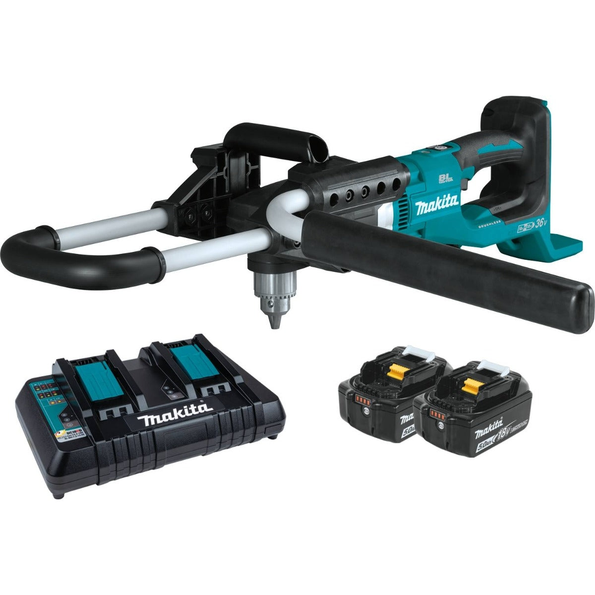 Makita XGD01PT 18V X2 (36V) LXT Brushless Earth Auger 5.0Ah Kit