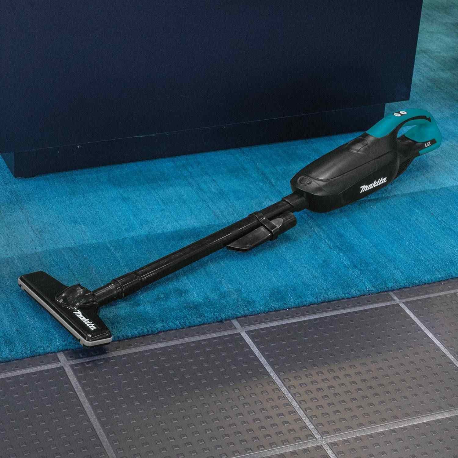 Makita XLC01ZB 18V LXT Lithium-ion Cordless 2-Speed Compact Stick Vacuum, w/ Push Button, Tool Only