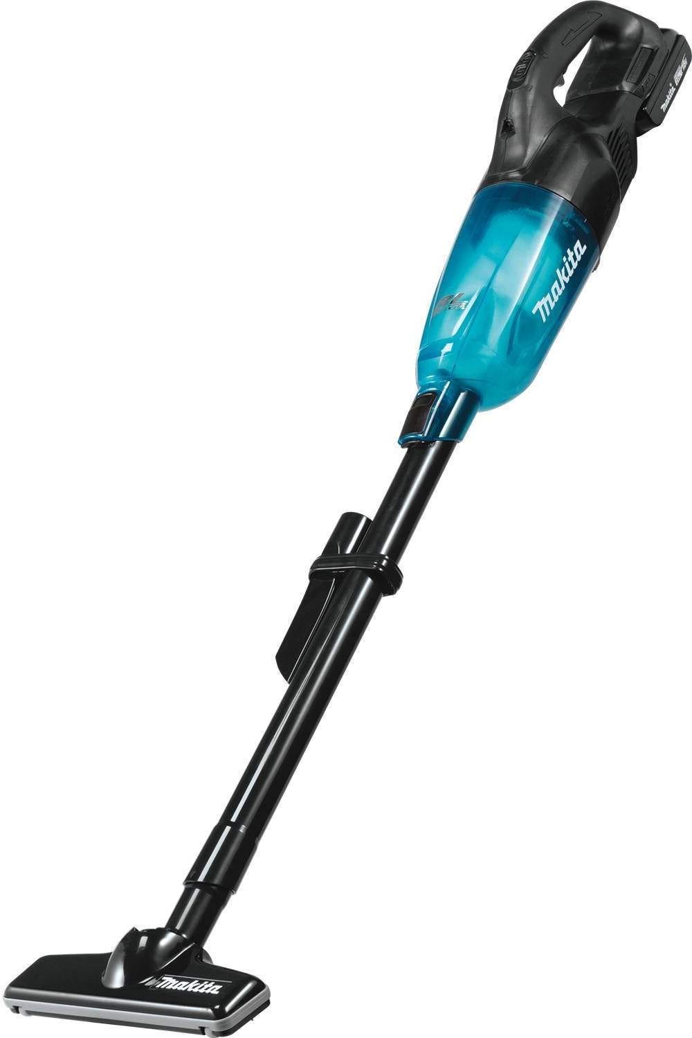 Makita XLC03R1BX4 18V LXT Lithium-ion Brushless Cordless Compact Stick Vacuum Kit, Trigger w/ Lock (2.0Ah)