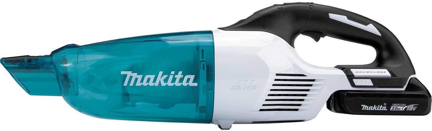 Makita XLC03R1WX4 18V LXT Lithium-ion Brushless Cordless Compact Stick Vacuum Kit, Trigger w/ Lock (2.0Ah)
