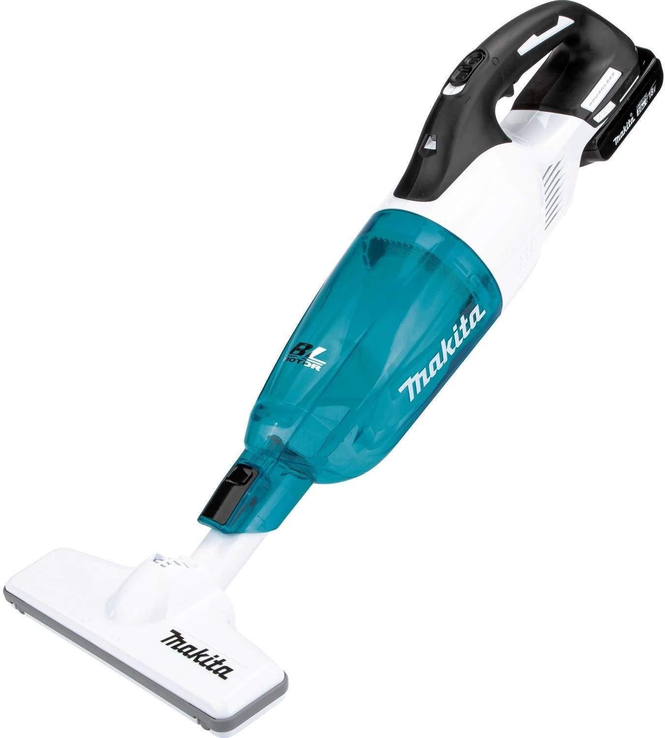 Makita XLC03R1WX4 18V LXT Lithium-ion Brushless Cordless Compact Stick Vacuum Kit, Trigger w/ Lock (2.0Ah)