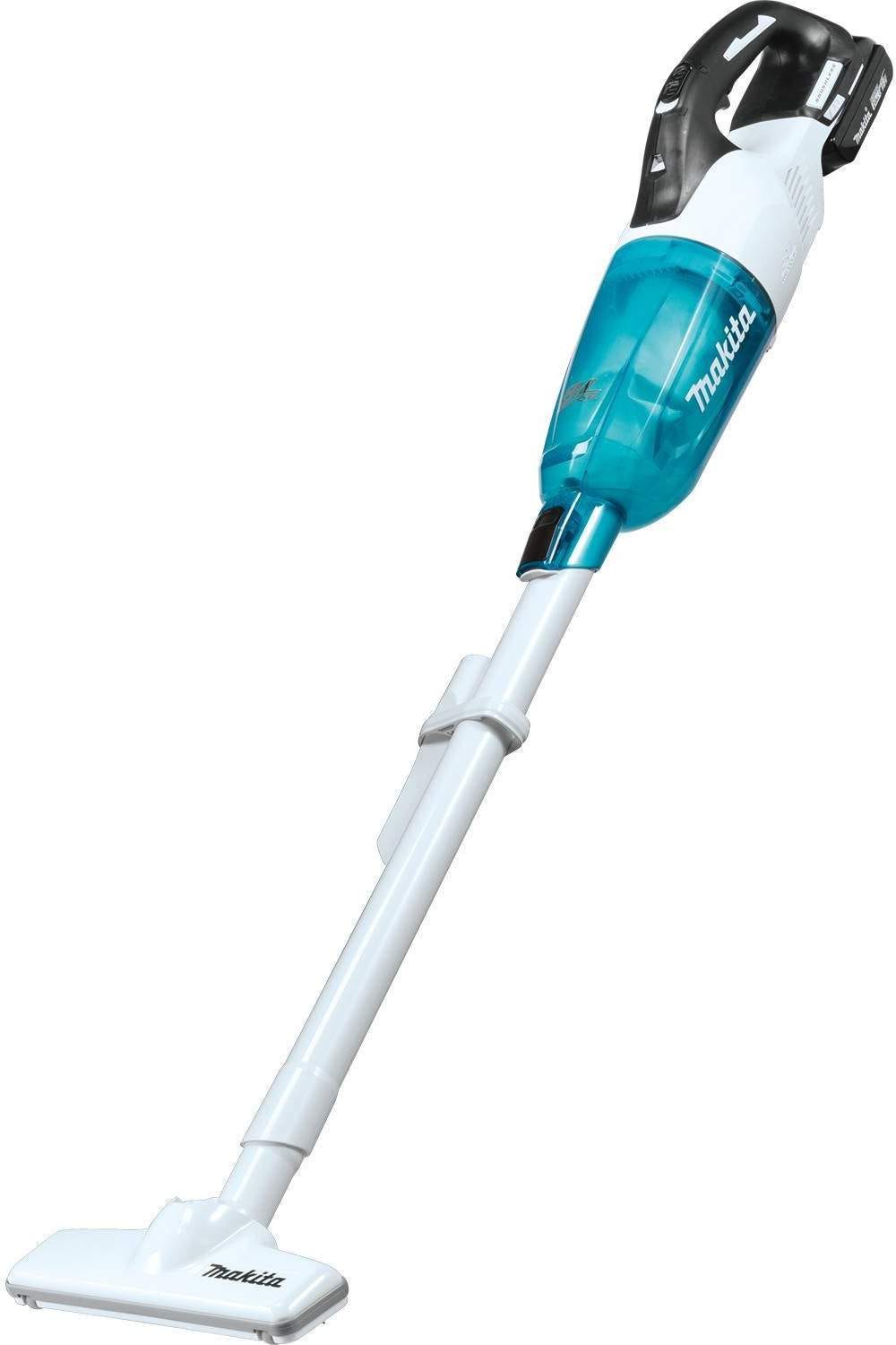 Makita XLC03R1WX4 18V LXT Lithium-ion Brushless Cordless Compact Stick Vacuum Kit, Trigger w/ Lock (2.0Ah)