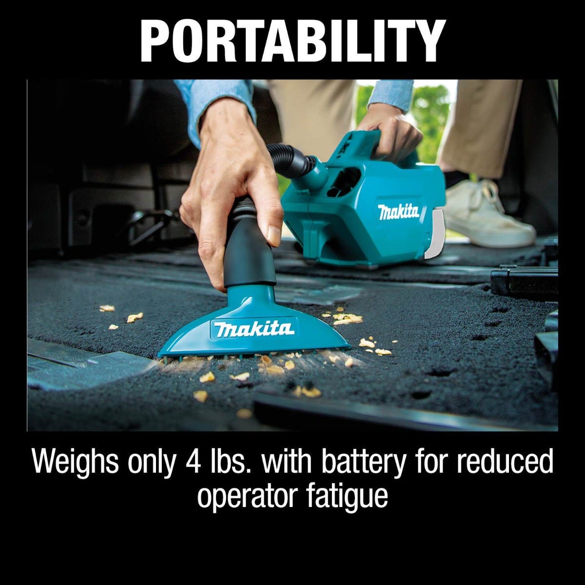 Makita XLC07Z 18V LXT Lithium-Ion Handheld Canister Vacuum, Tool Only