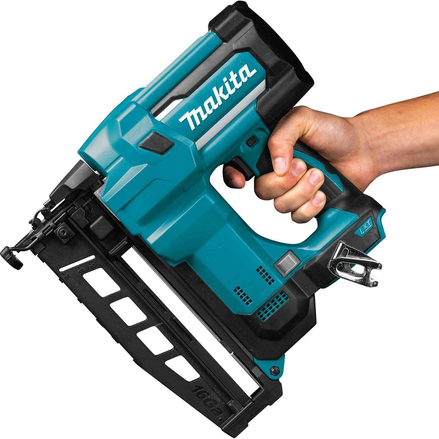 Makita XNB02Z 18V LXT Lithium-Ion Cordless 2-1/2" Straight Finish Nailer, 16 Ga., Tool Only