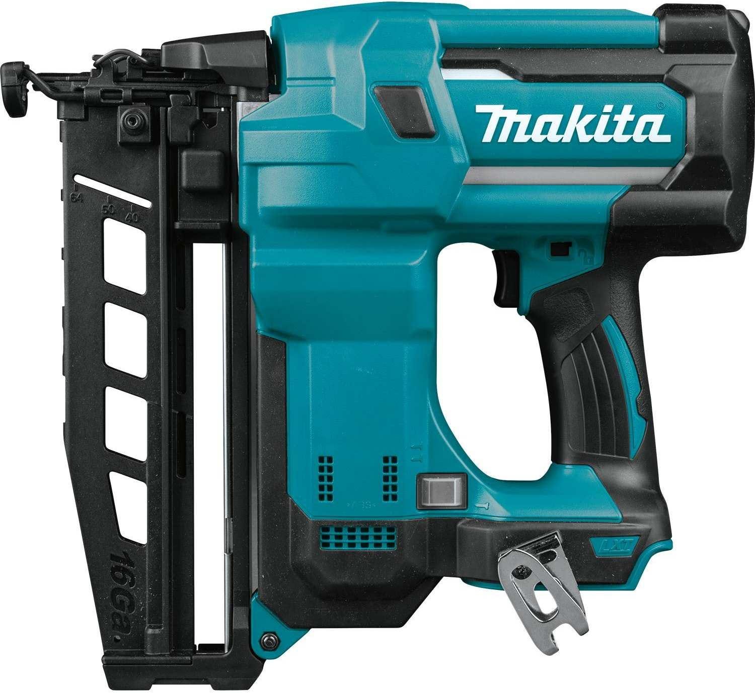 Makita XNB02Z 18V LXT Lithium-Ion Cordless 2-1/2" Straight Finish Nailer, 16 Ga., Tool Only