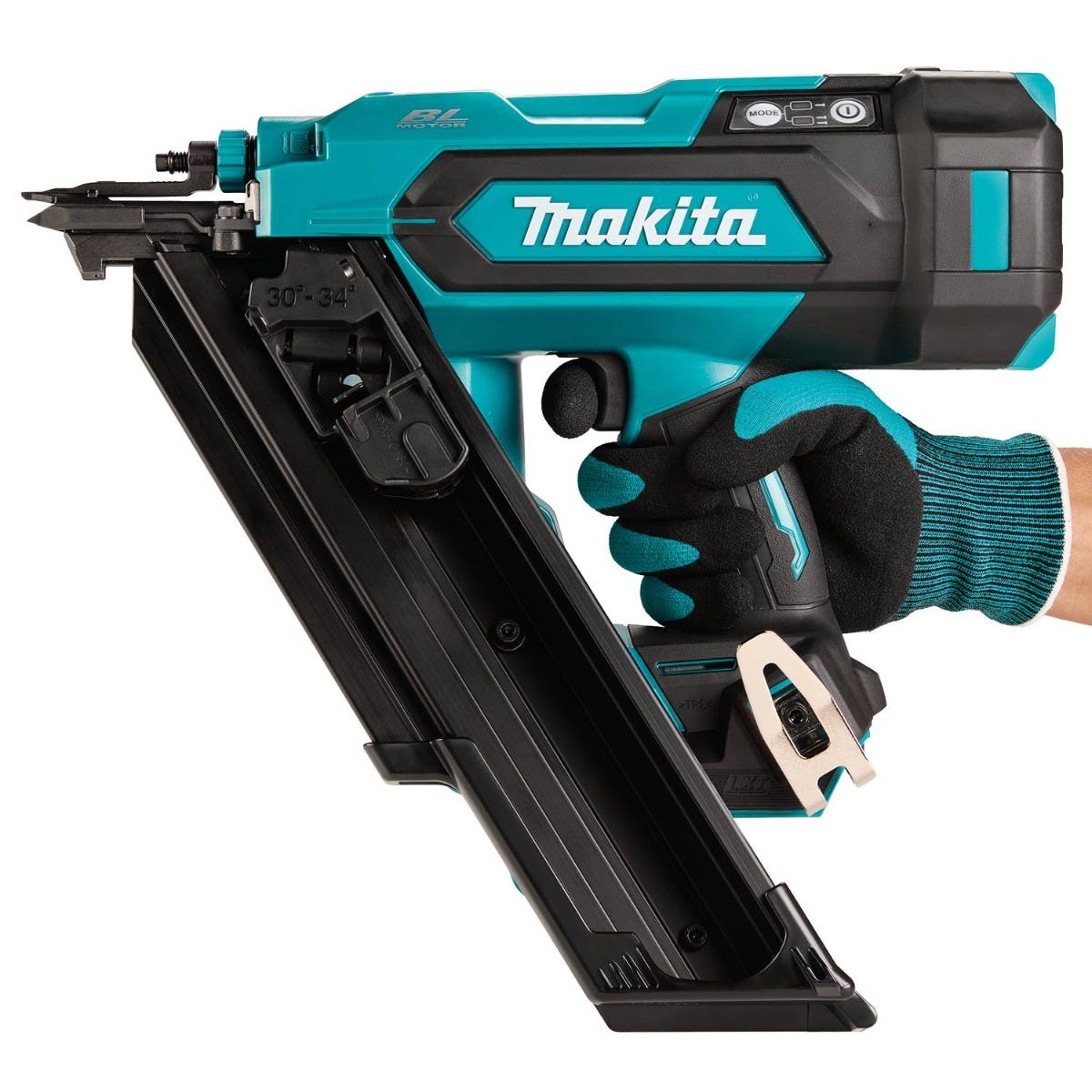 Makita XNB07Z 18V LXT Cordless 30-Degree Clipped Head 3-1/2-in. Framing Nailer, Tool Only