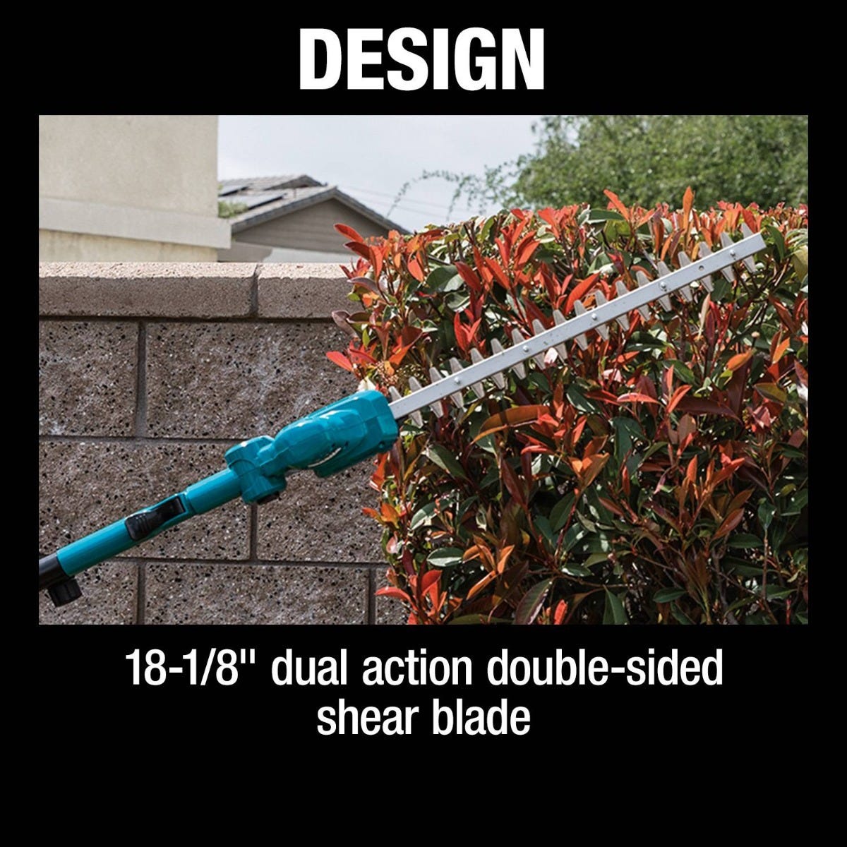 Makita XNU05Z 18V LXT Lithium-Ion Cordless 18" Telescoping Articulating Pole Hedge Trimmer, Tool Only