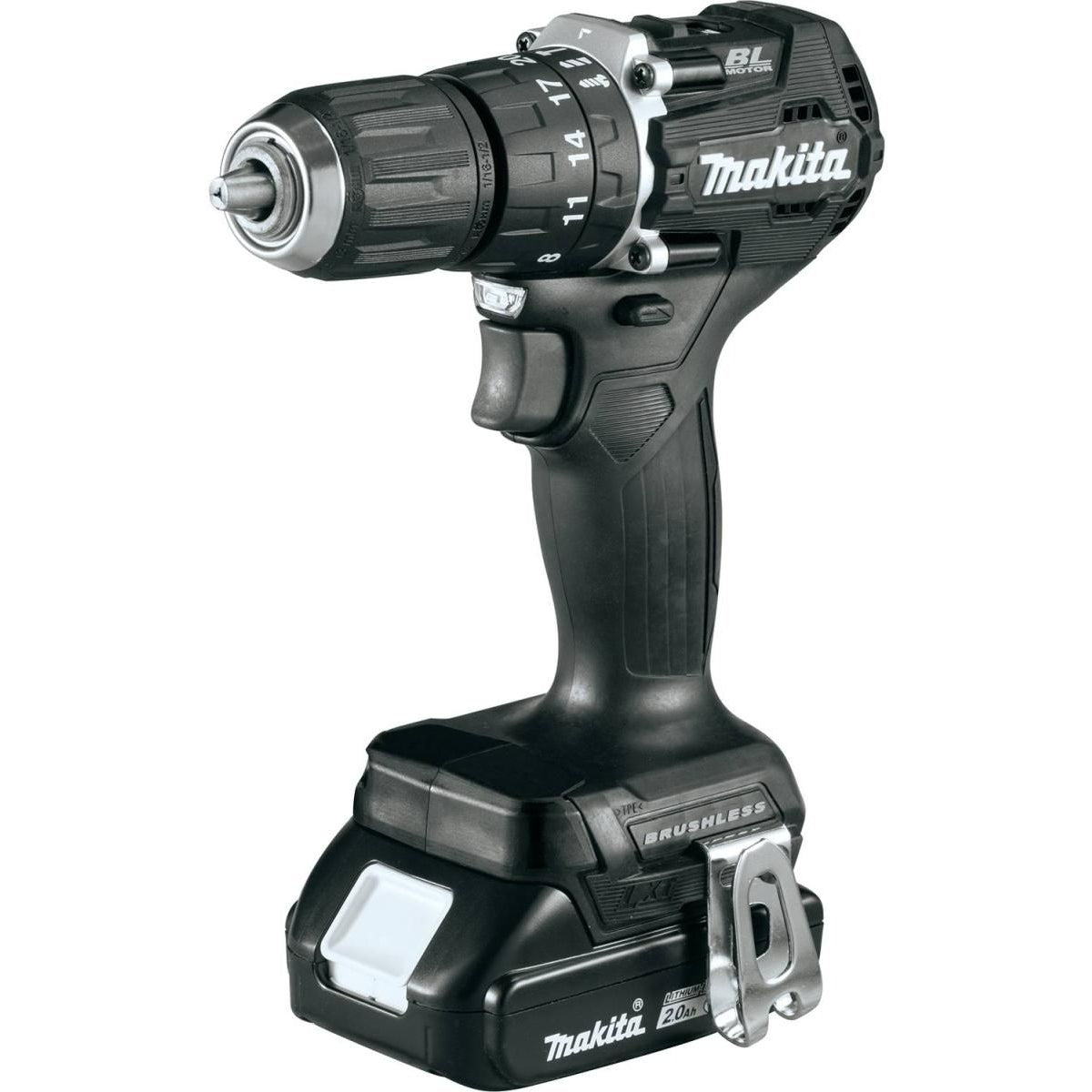 Makita XPH15RB 18V LXT Lithium-Ion Sub-Compact Brushless Cordless 1/2" Hammer Driver-Drill Kit (2.0Ah)
