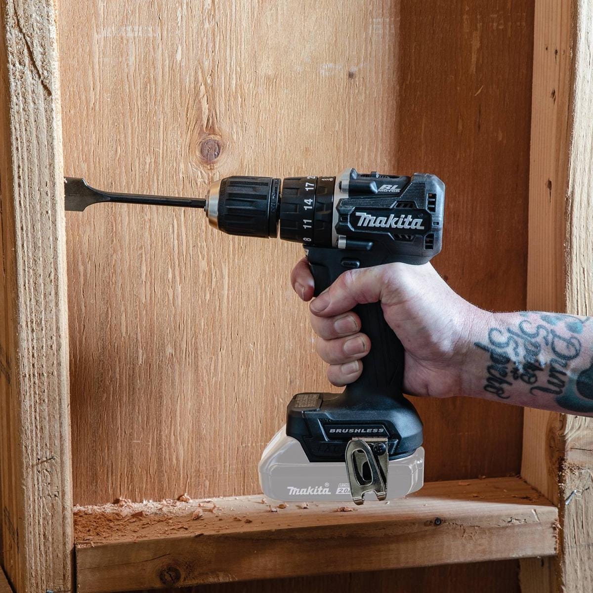 Makita XPH15ZB 18V LXT Lithium-Ion Sub-Compact Brushless Cordless 1/2" Hammer Driver-Drill, Tool Only