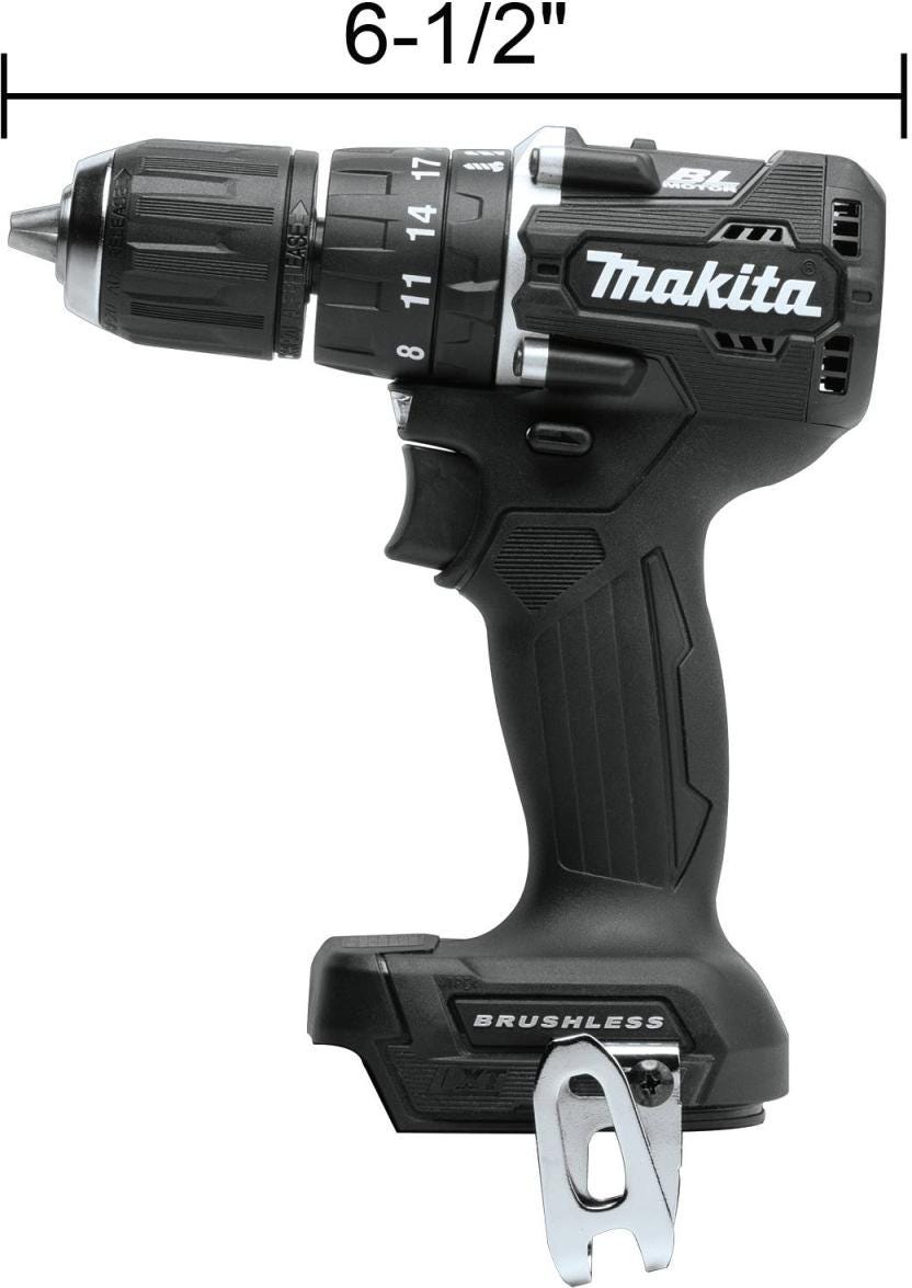 Makita XPH15ZB 18V LXT Lithium-Ion Sub-Compact Brushless Cordless 1/2" Hammer Driver-Drill, Tool Only