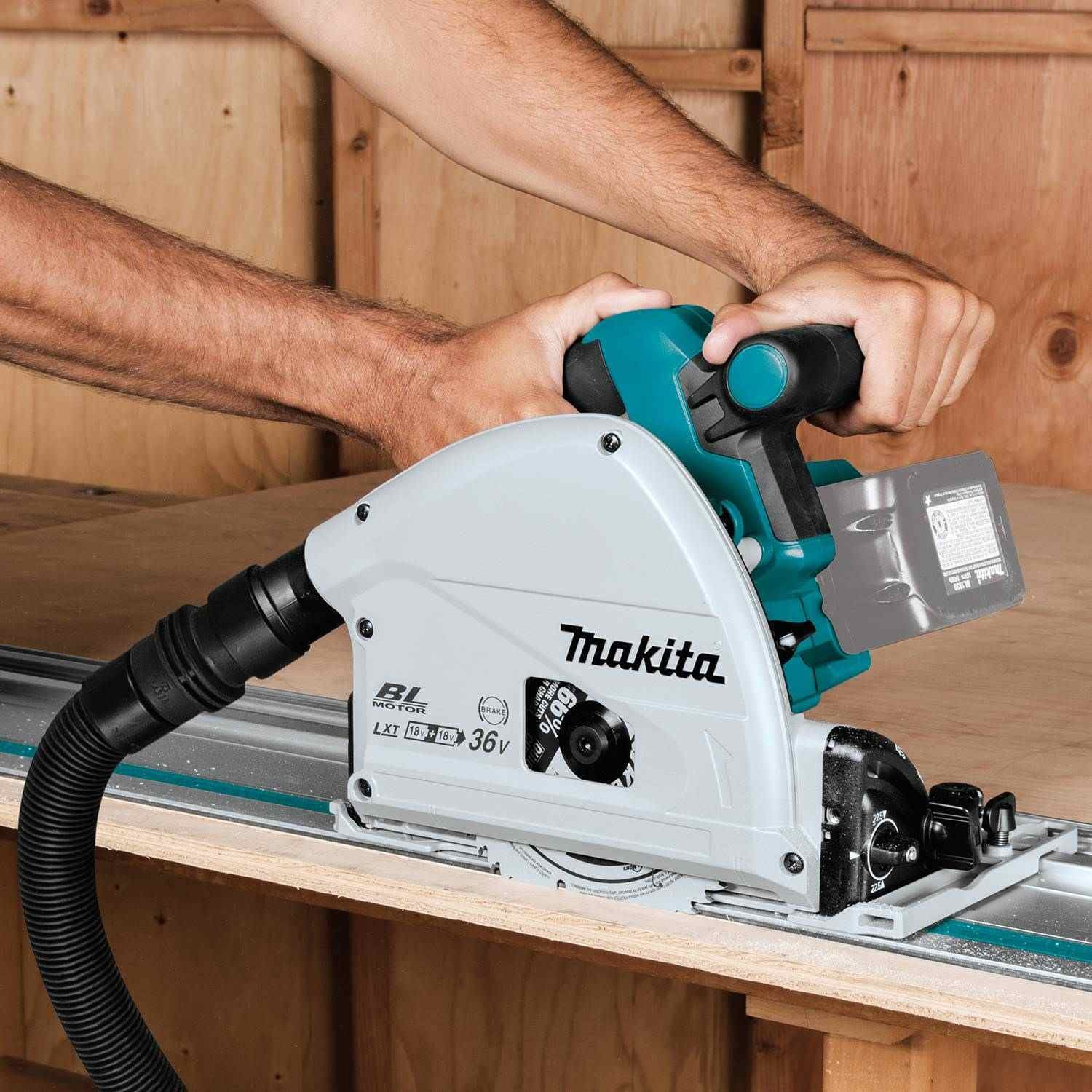 Makita XPS02ZU 36V (18V X2) LXT Brushless 6-1/2" Plunge Circular Saw, AWS, Tool Only