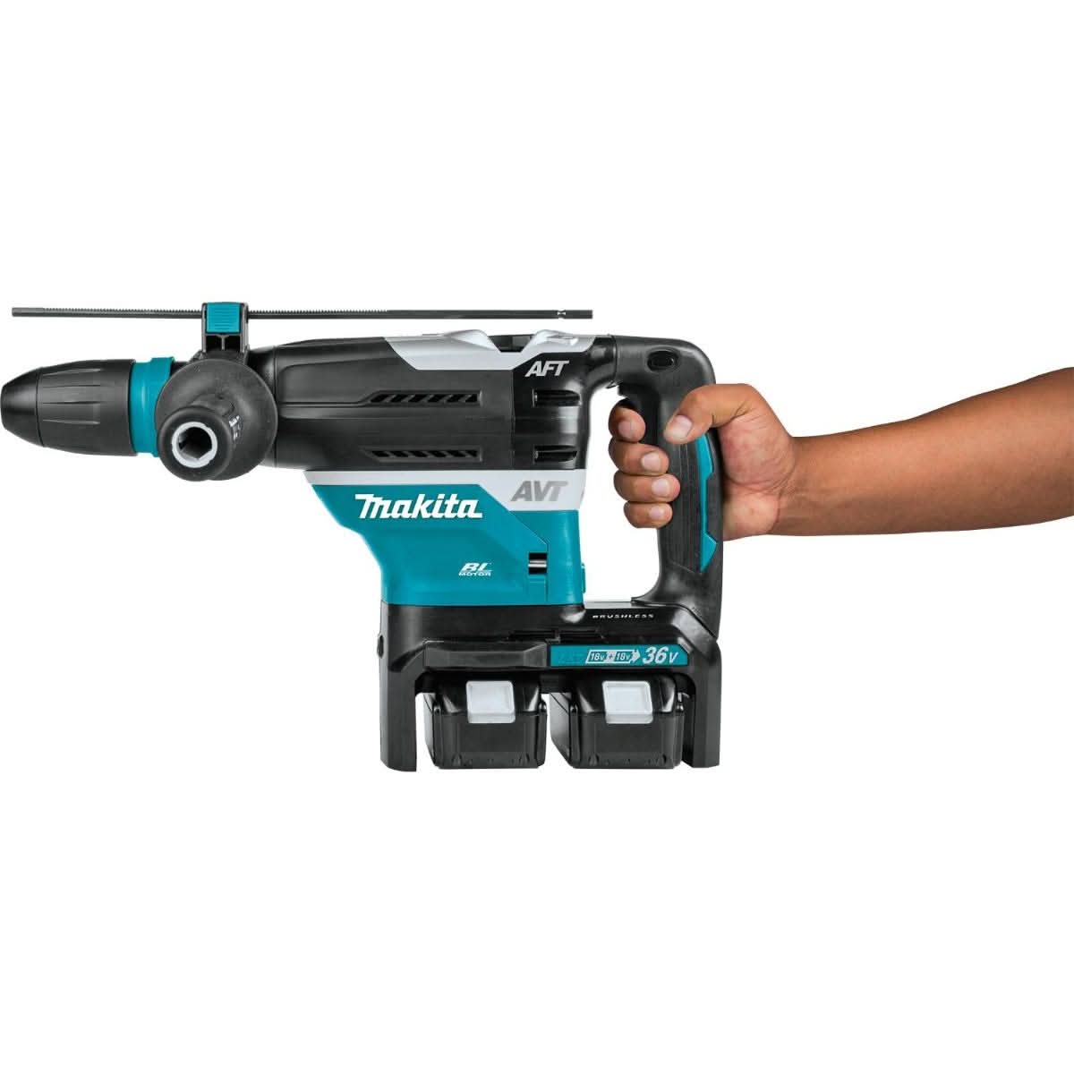 Makita XRH07PTUN 36V (18V X2) LXT Brushless 1-9/16" SDS-MAX Advanced AVT Rotary Hammer Kit, AFT, AWS (5.0Ah)