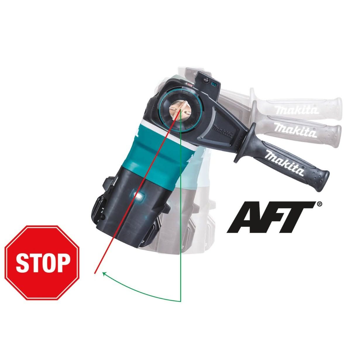 Makita XRH07PTUN 36V (18V X2) LXT Brushless 1-9/16" SDS-MAX Advanced AVT Rotary Hammer Kit, AFT, AWS (5.0Ah)