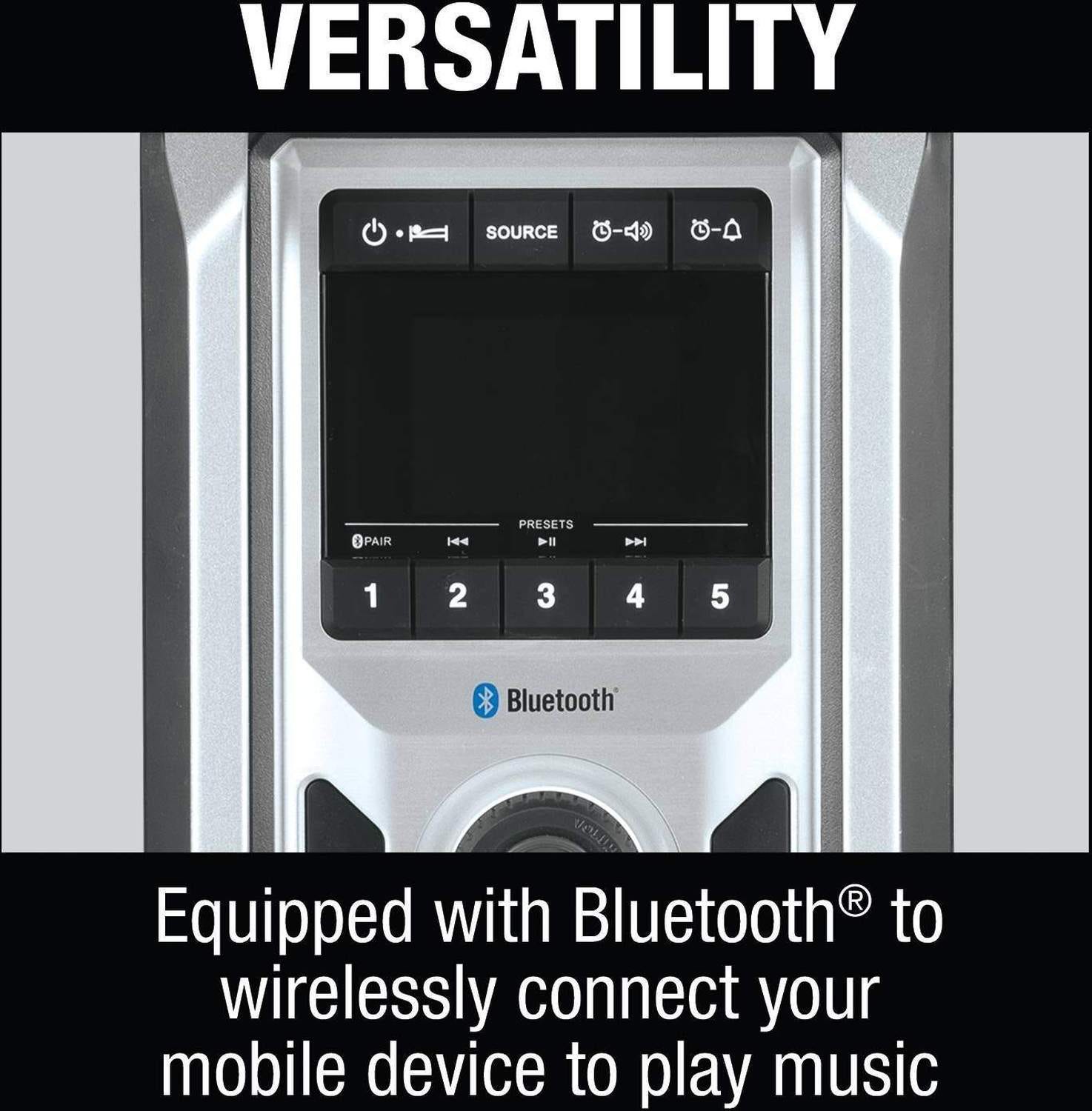 Makita XRM09B 18V LXT / 12V max CXT Lithium"‘Ion Cordless/Corded Bluetooth Job Site Radio, Tool Only