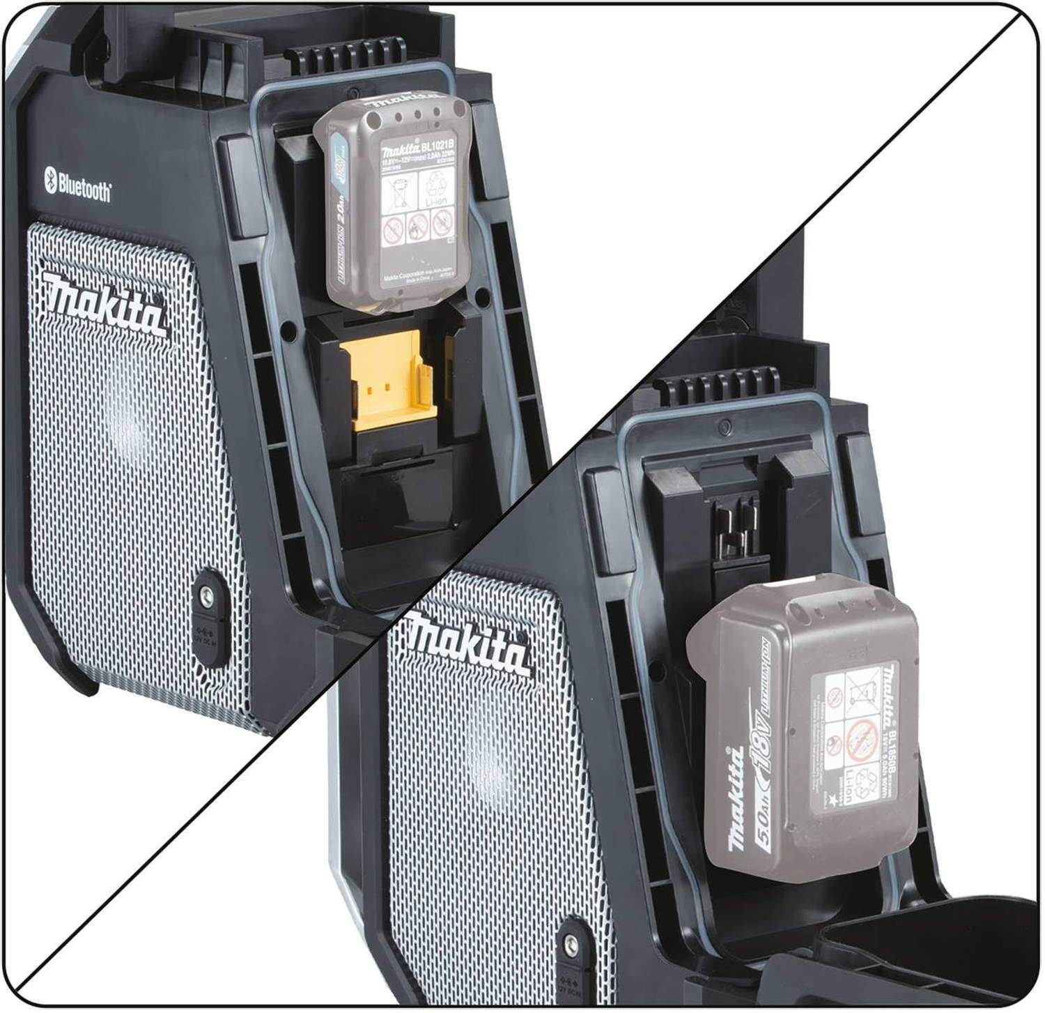 Makita XRM09B 18V LXT / 12V max CXT Lithium"‘Ion Cordless/Corded Bluetooth Job Site Radio, Tool Only