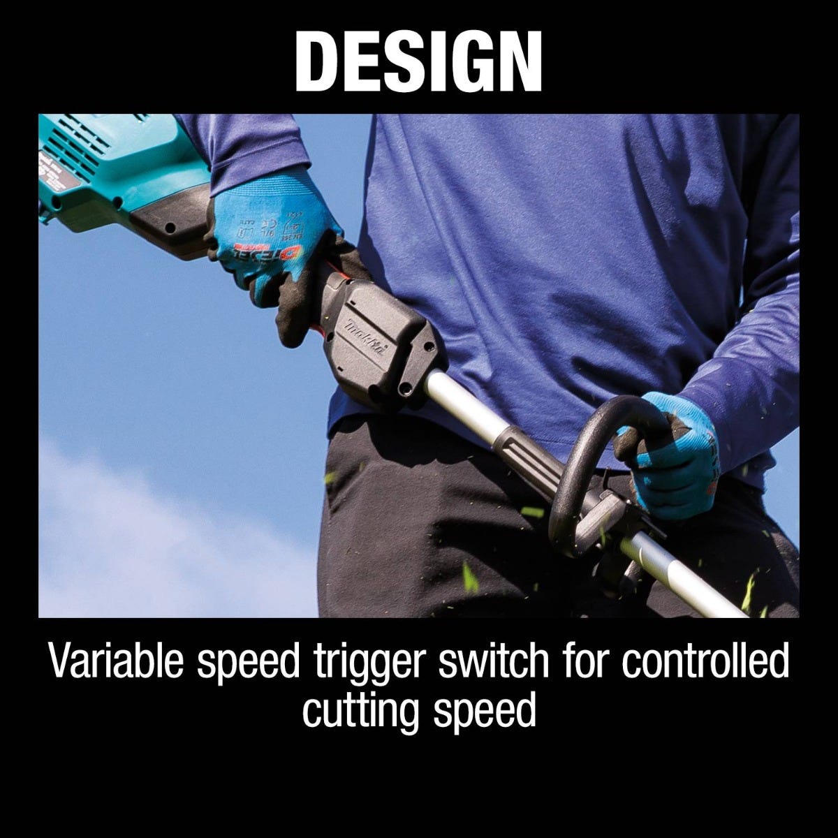 Makita XRU18Z 36V (18V X2) LXT Brushless String Trimmer, Tool Only