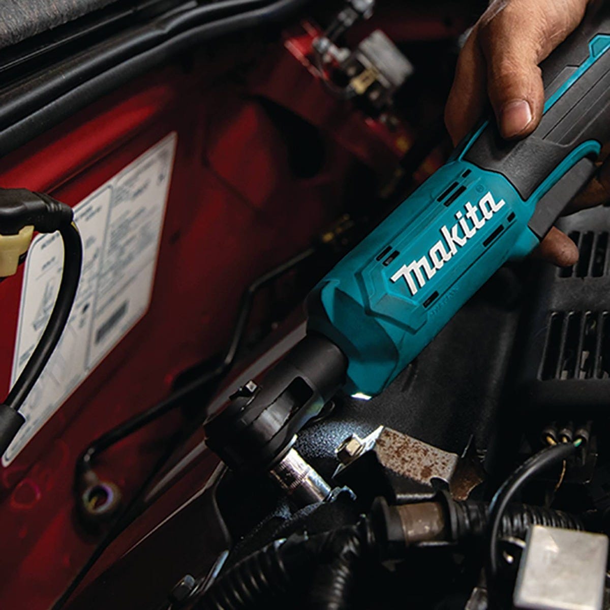 Makita XRW01SR1 18V LXT Lithium-Ion Cordless 3/8" / 1/4" Sq. Drive Ratchet Kit (2.0Ah)