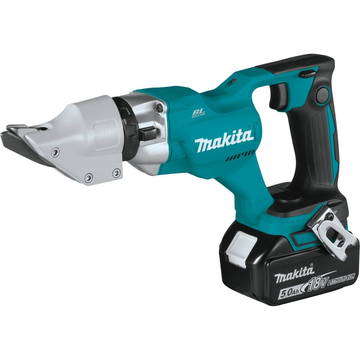 Makita XSJ03T 18V LXT Lithium-Ion Brushless Cordless 14 Gauge Straight Shear Kit (5.0Ah)