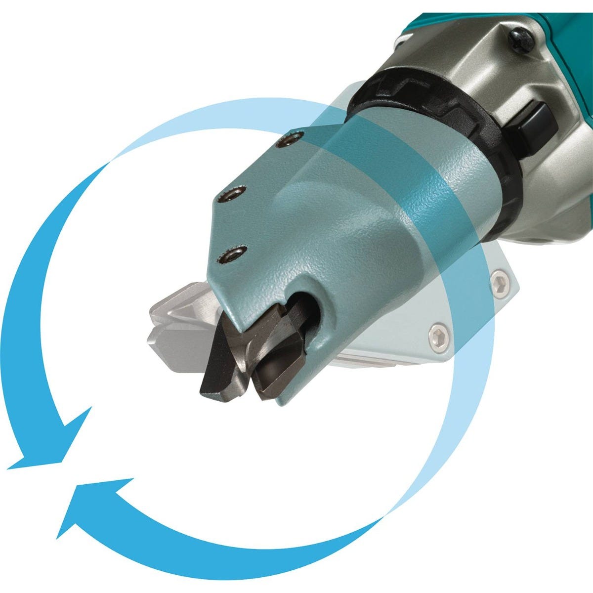 Makita XSJ03Z 18V LXT Lithium-Ion Brushless Cordless 14 Gauge Straight Shear, Tool Only