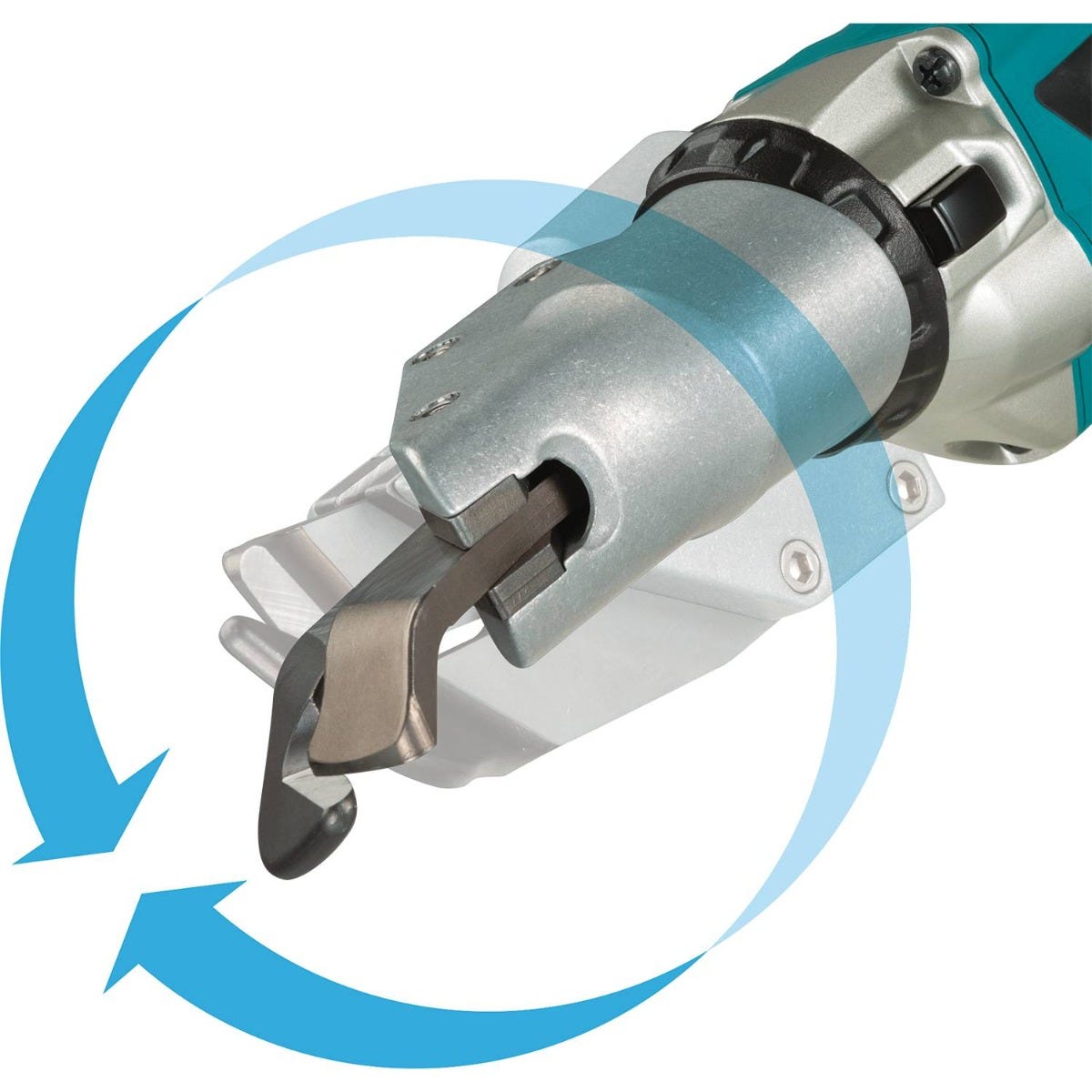 Makita XSJ04Z 18V LXT Lithium-Ion Brushless Cordless 18 Gauge Offset Shear, Tool Only