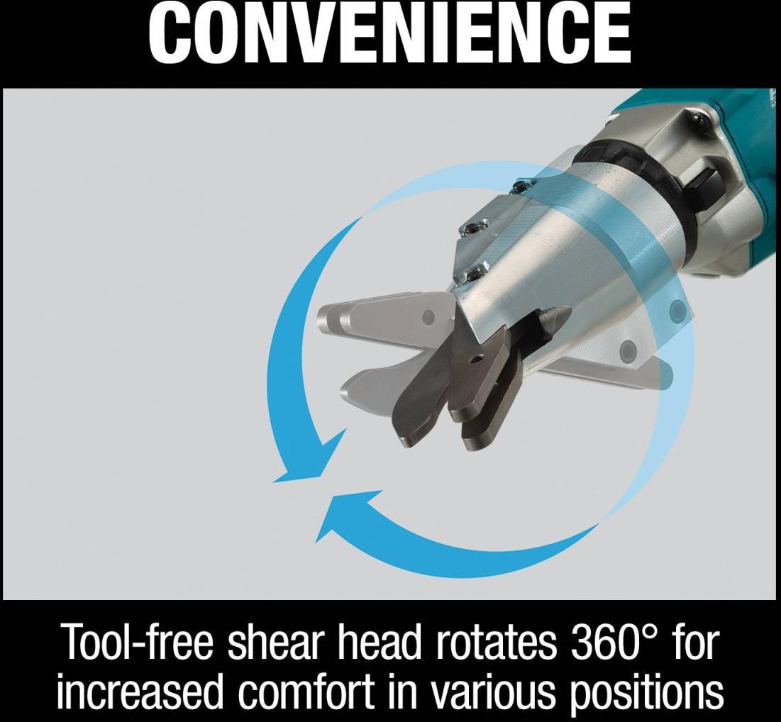 Makita XSJ05T 18V LXT Lithium-Ion Brushless Cordless 1/2" Fiber Cement Shear Kit (5.0Ah)