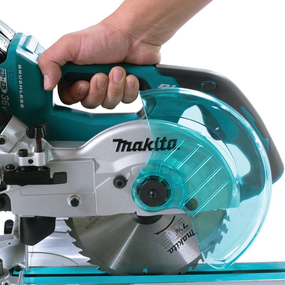Makita XSL02Z 36V (18V X2) LXT Brushless 7-1/2" Dual Slide Compound Miter Saw, Tool Only