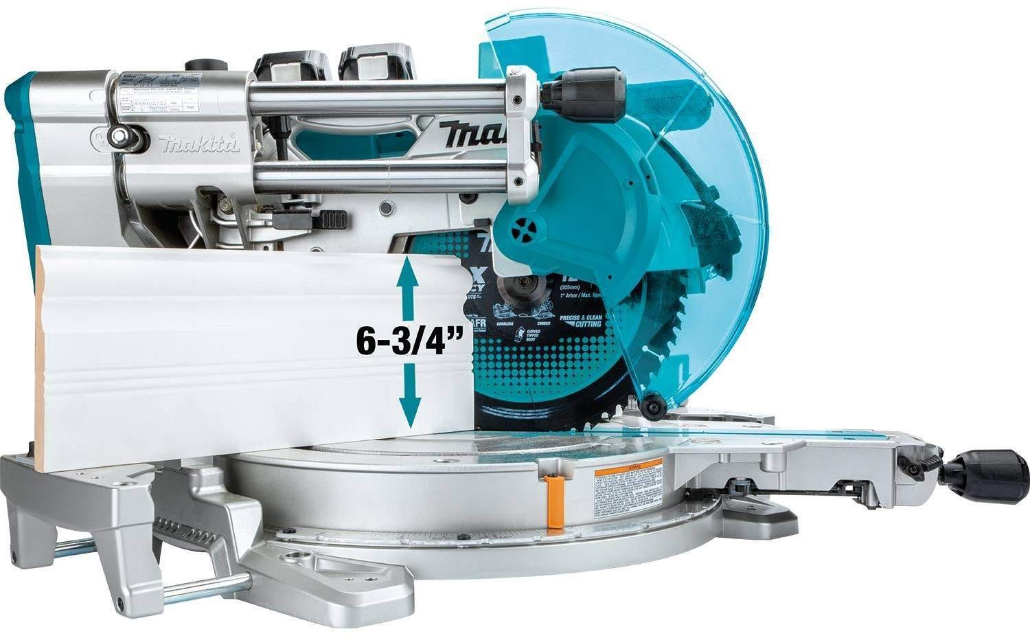 Makita XSL07PT 36V (18V X2) LXT Brushless 12" Dual-Bevel Sliding Compound Miter Saw with Laser Kit (5.0Ah)