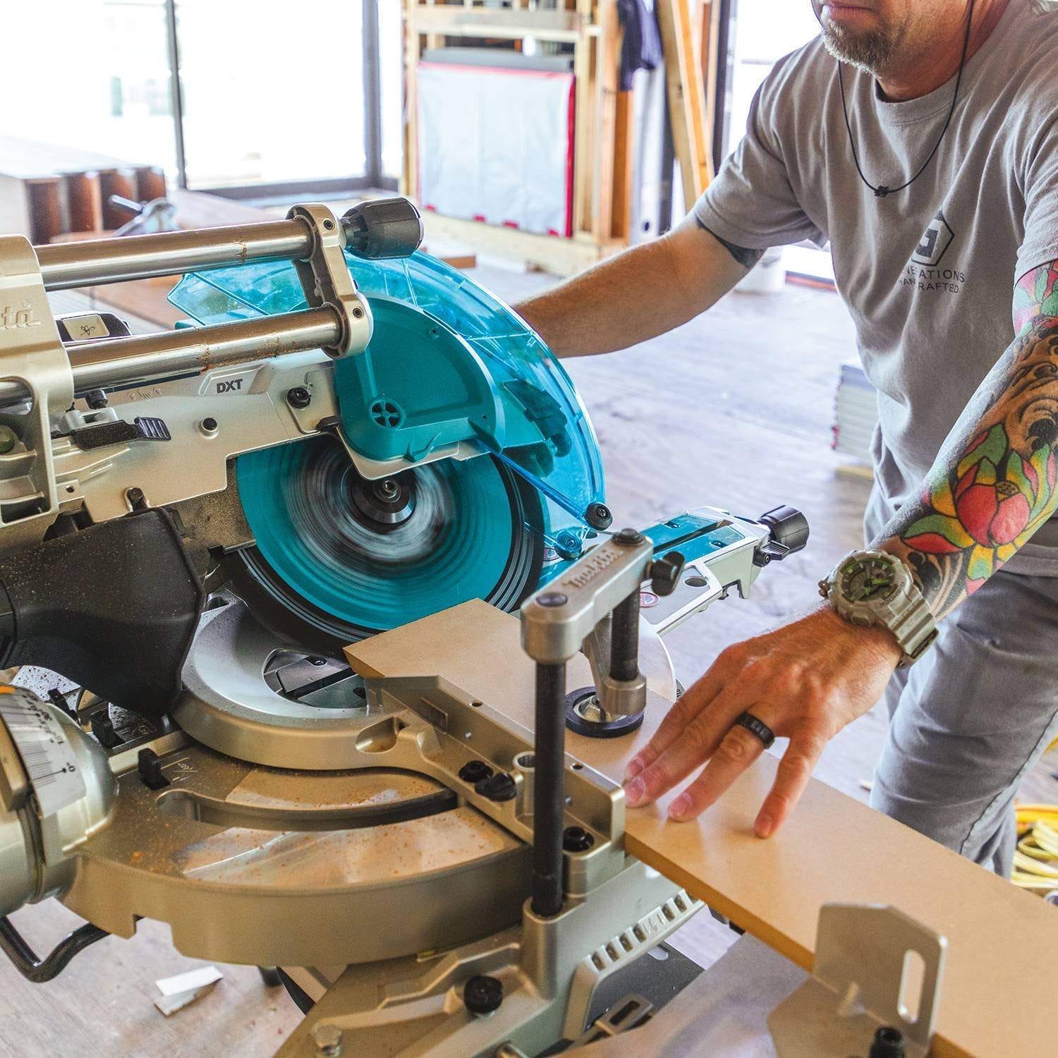 Makita XSL07Z 36V (18V X2) LXT Brushless 12" Dual-Bevel Sliding Compound Miter Saw with Laser, Tool Only