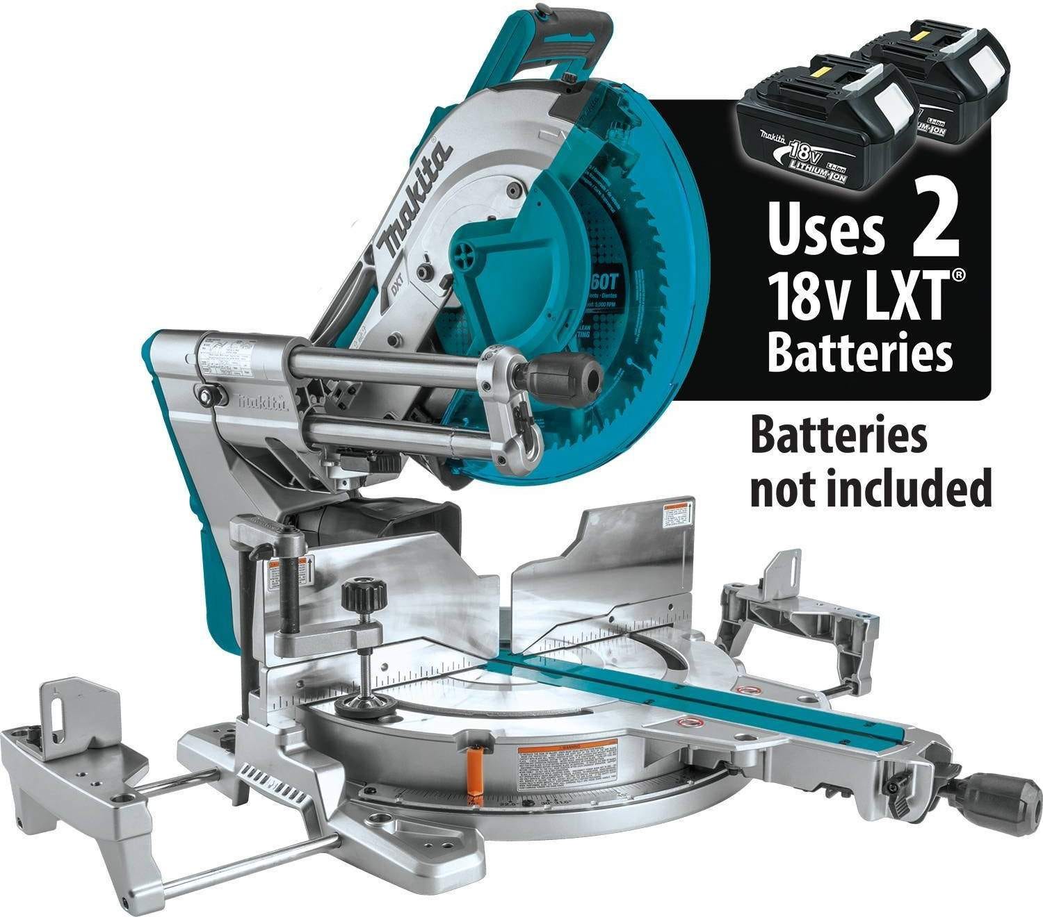 Makita XSL07Z 36V (18V X2) LXT Brushless 12" Dual-Bevel Sliding Compound Miter Saw with Laser, Tool Only