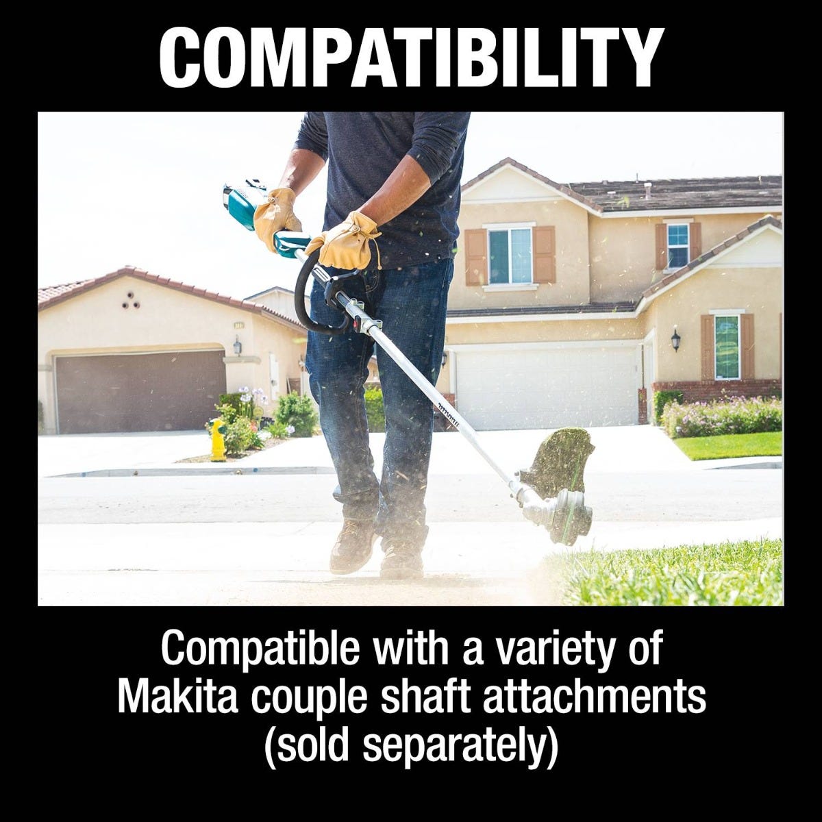 Makita XUX02SM1X3 18V LXT Lithium-Ion Brushless Cordless Couple Shaft Power Head Kit w/ 13" String Trimmer & Blower Attachments (4.0Ah)