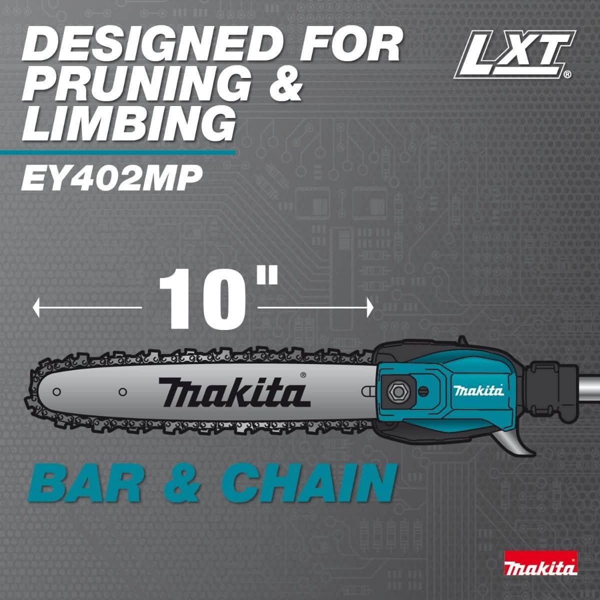 Makita 18V LXT Brushless Pole Saw/Hedge Trimmer/Blower Power Head Kit (4.0Ah) w/ 18V LXT 6-5/16" Grass Shear