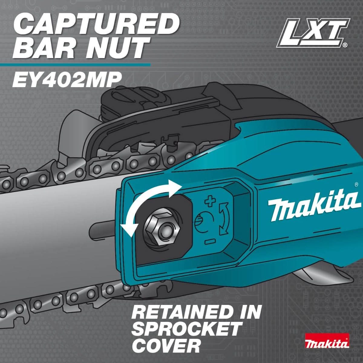 Makita XUX02SM1X6 18V LXT Brushless Couple Shaft Power Head Kit w/ String Trimmer, Pole Saw, Art. Hedge Trimmer & Blower Attachments (4.0Ah)