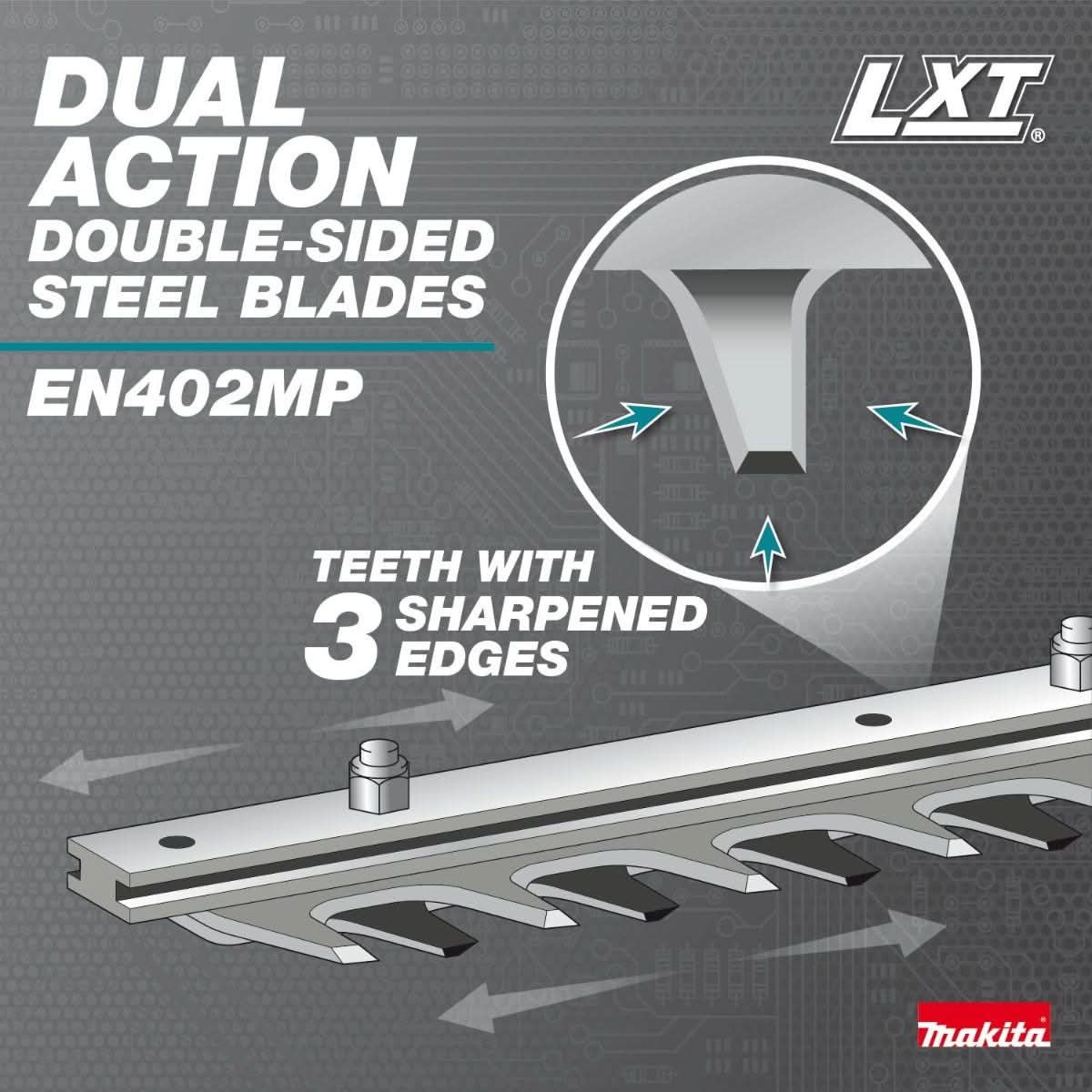 Makita XUX02SM1X6 18V LXT Brushless Couple Shaft Power Head Kit w/ String Trimmer, Pole Saw, Art. Hedge Trimmer & Blower Attachments (4.0Ah)